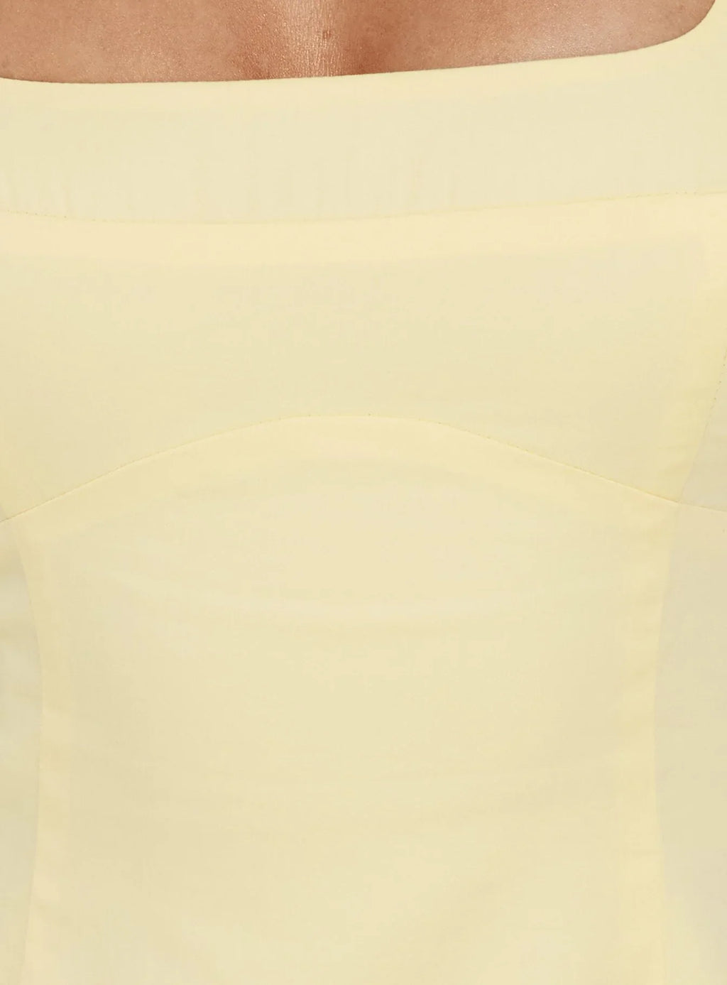 Lelouise Tie Back Mini Dress Butter Yellow