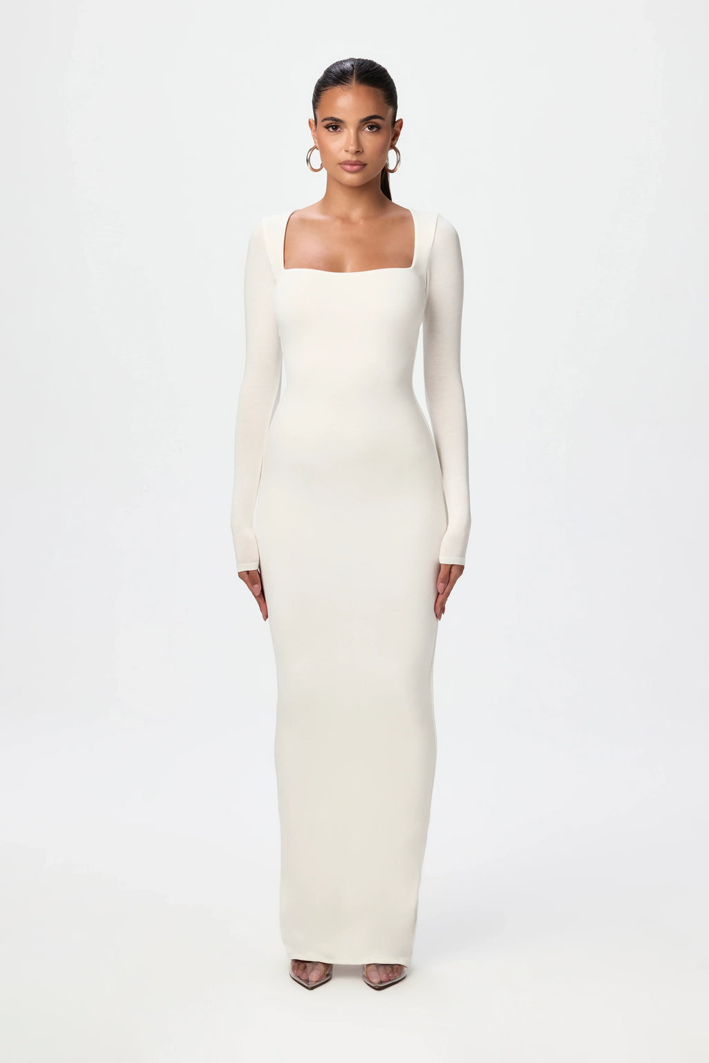 NW Square Neck Sculpt Maxi Dress