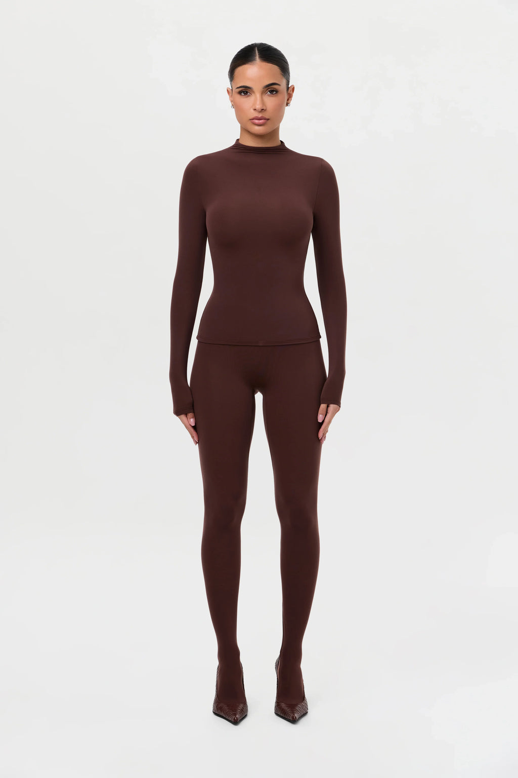 Naked Mock Neck Top