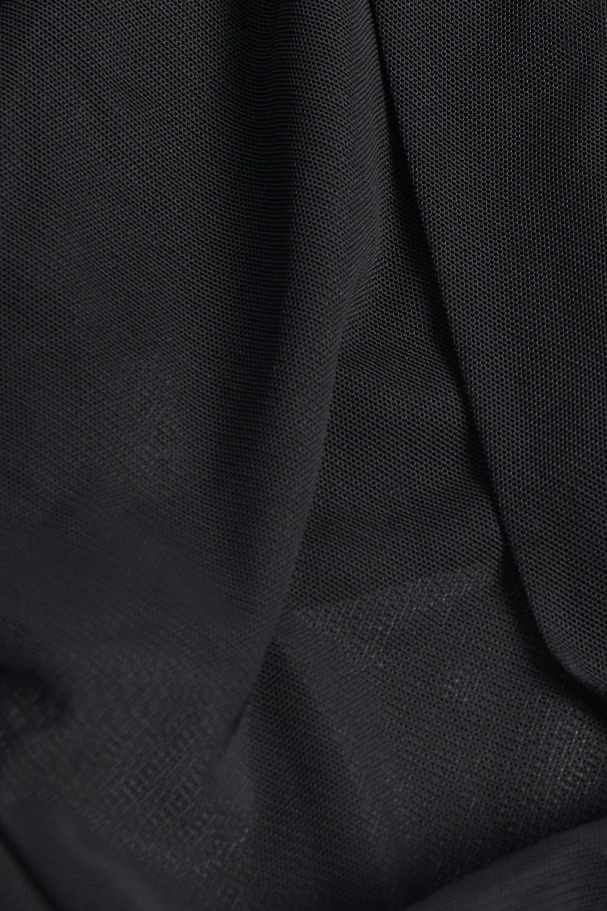 Cowl-Neck Backless Crop Top in Black