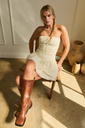 Tiered Lace Mini Dress