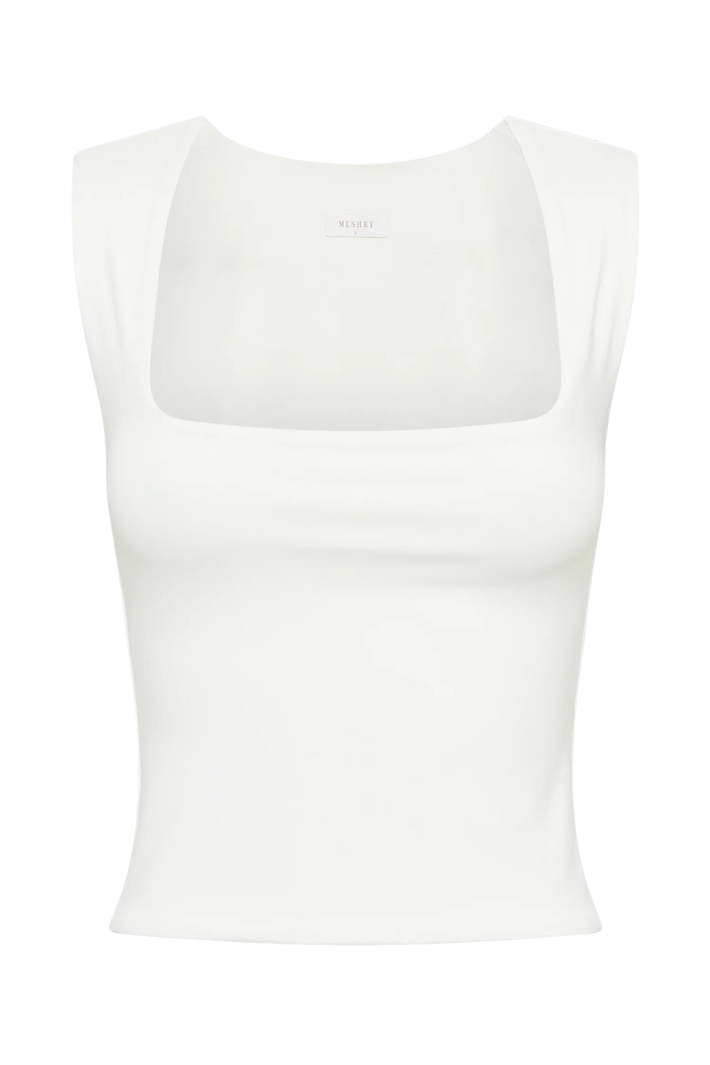 Linley Recycled Nylon Long Line Top - White