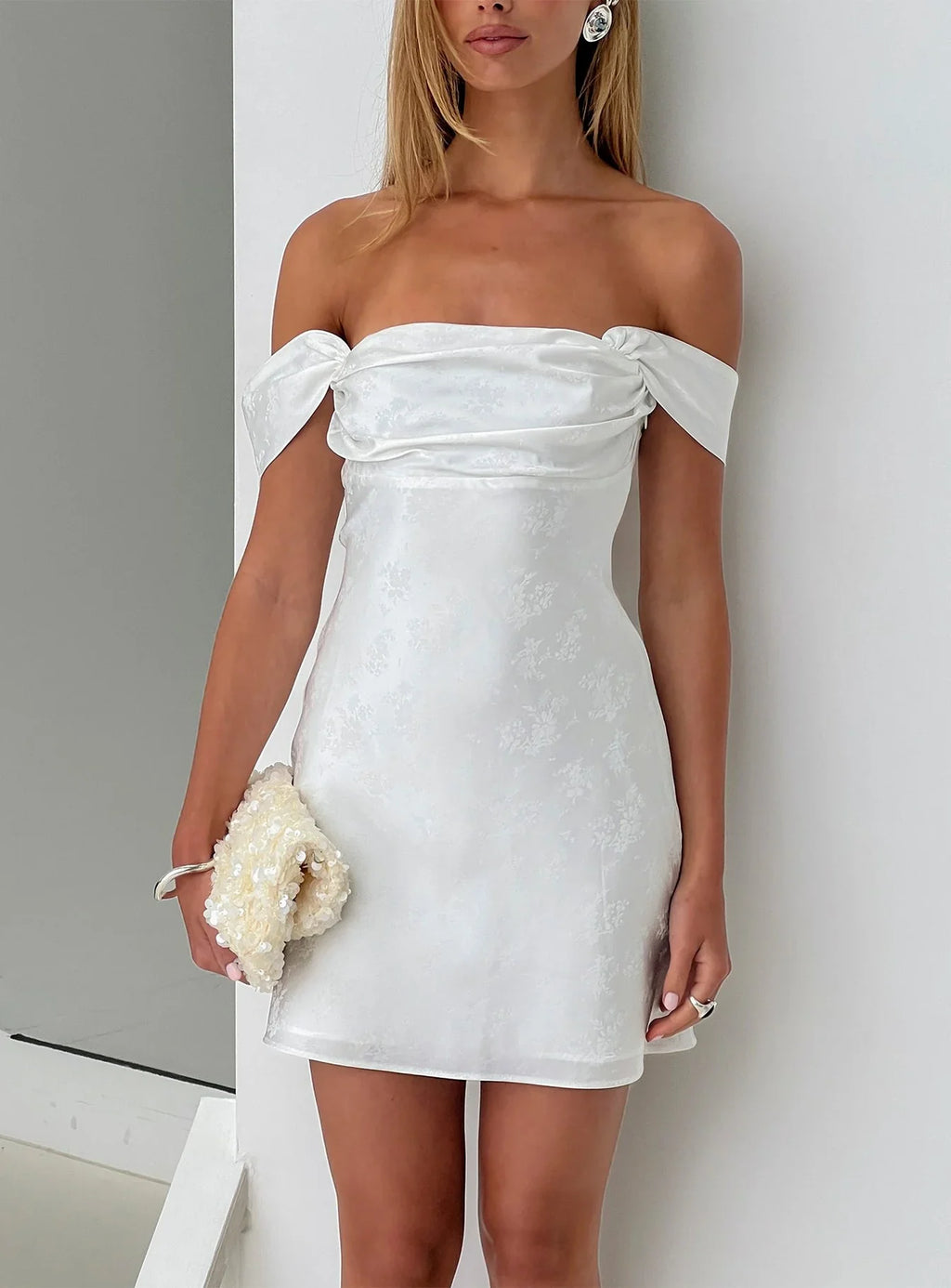 Zabbarra Mini Dress White Floral