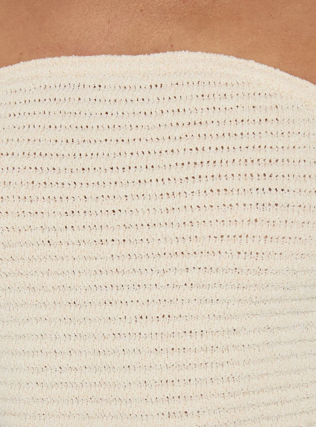 Antonie Strapless Textured Mini Dress Cream