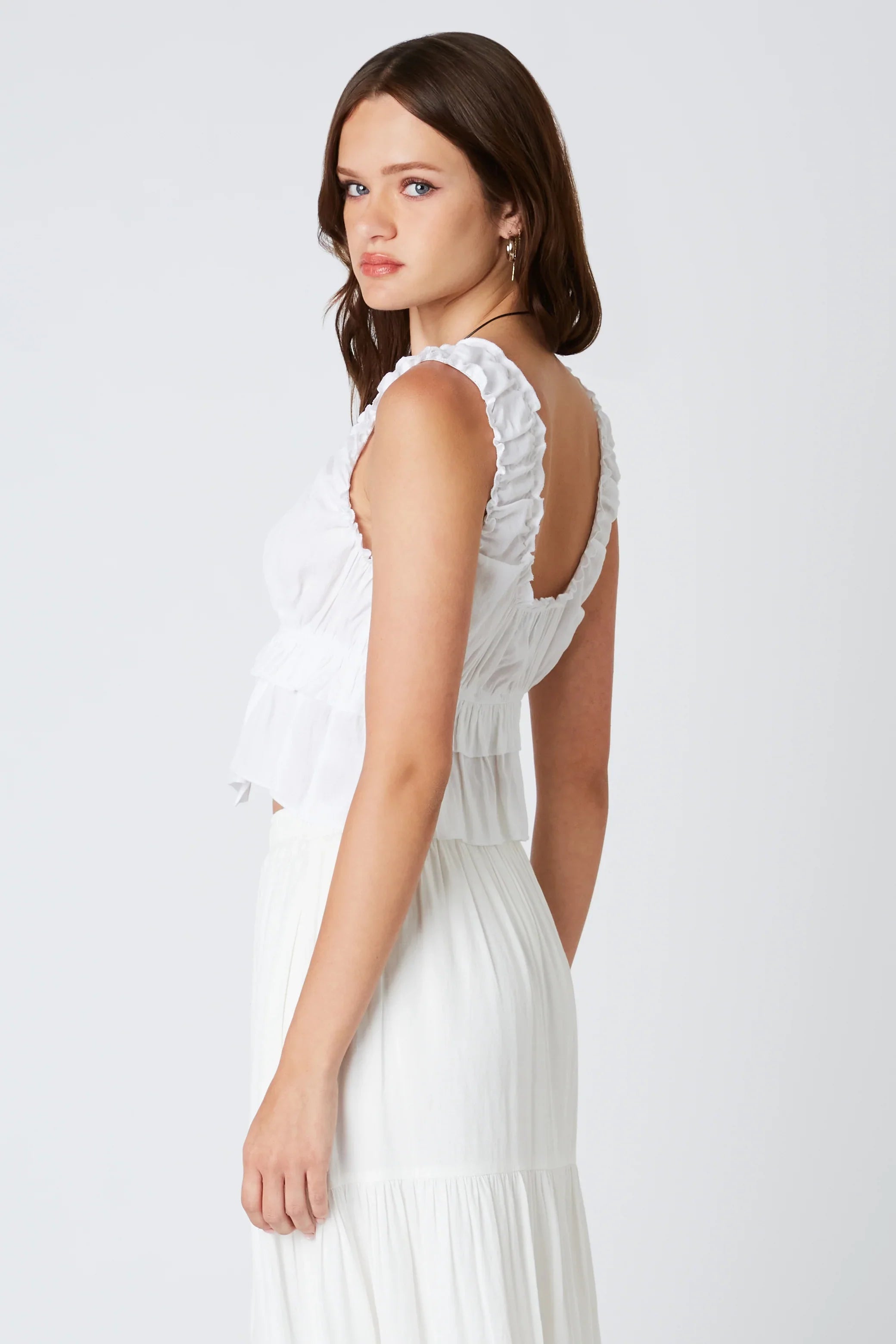 Ruffled Peplum Top