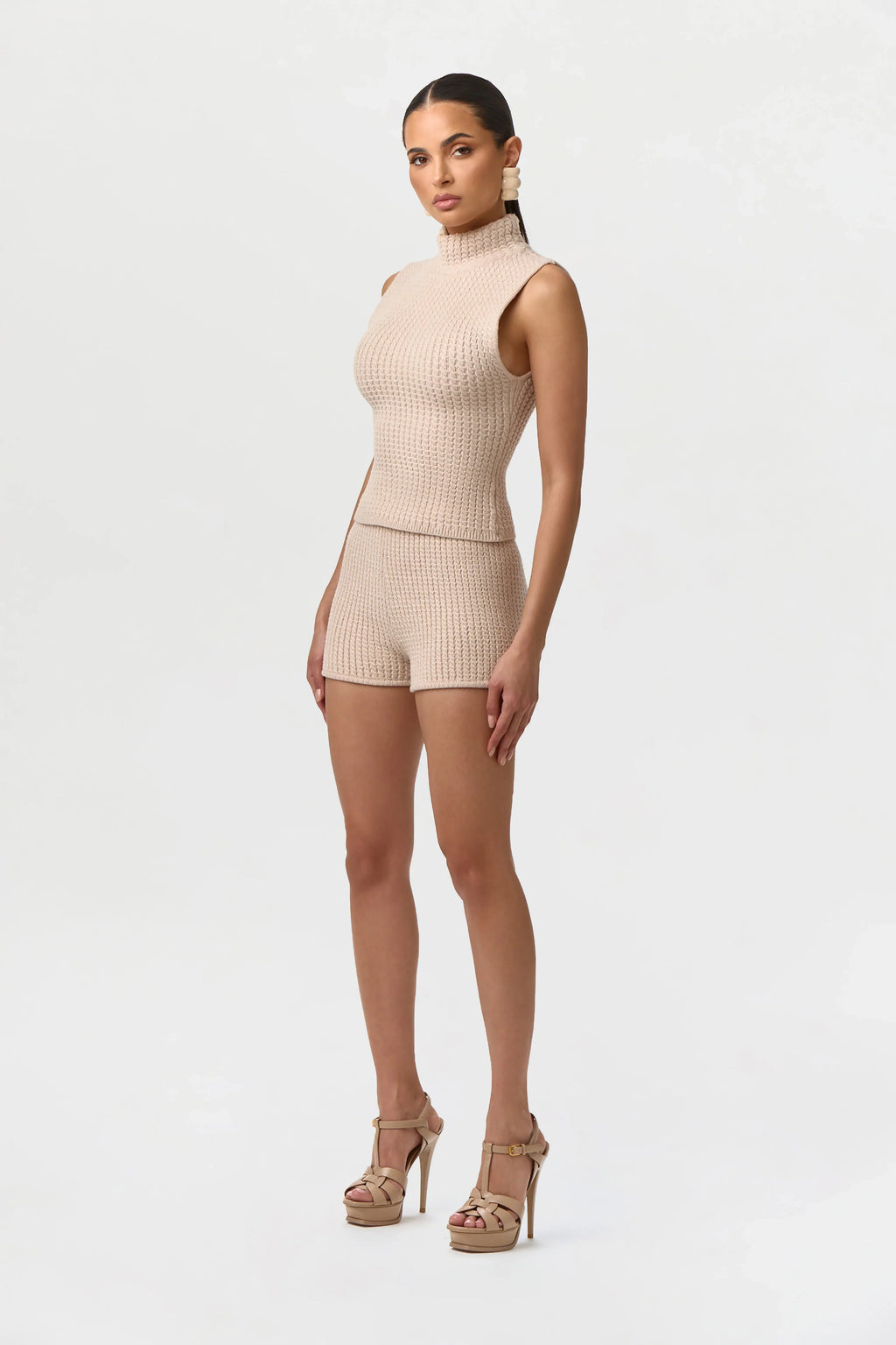 Cable Knit Sleeveless Top
