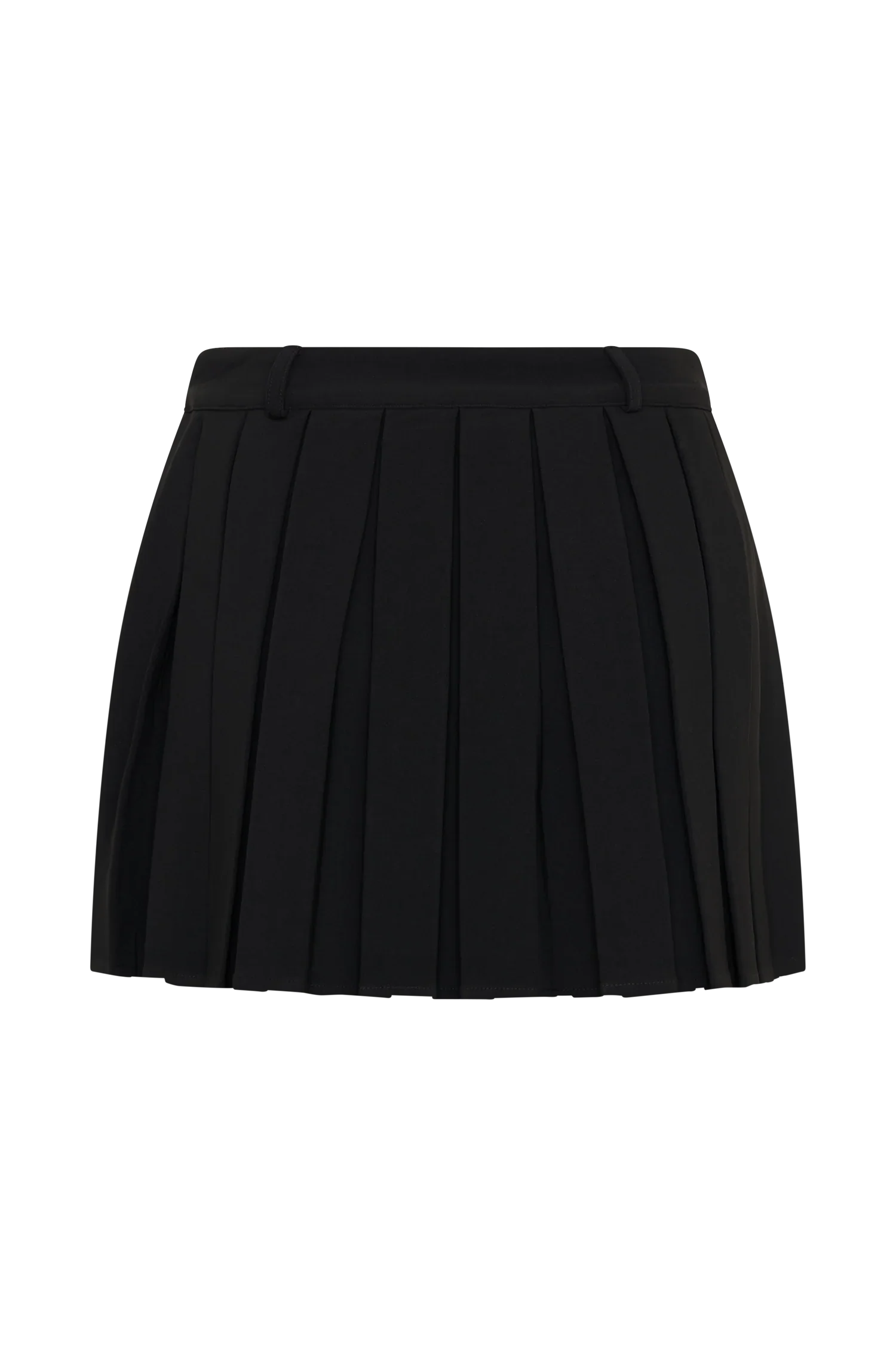 Mura Pleated Mini Skirt - Black