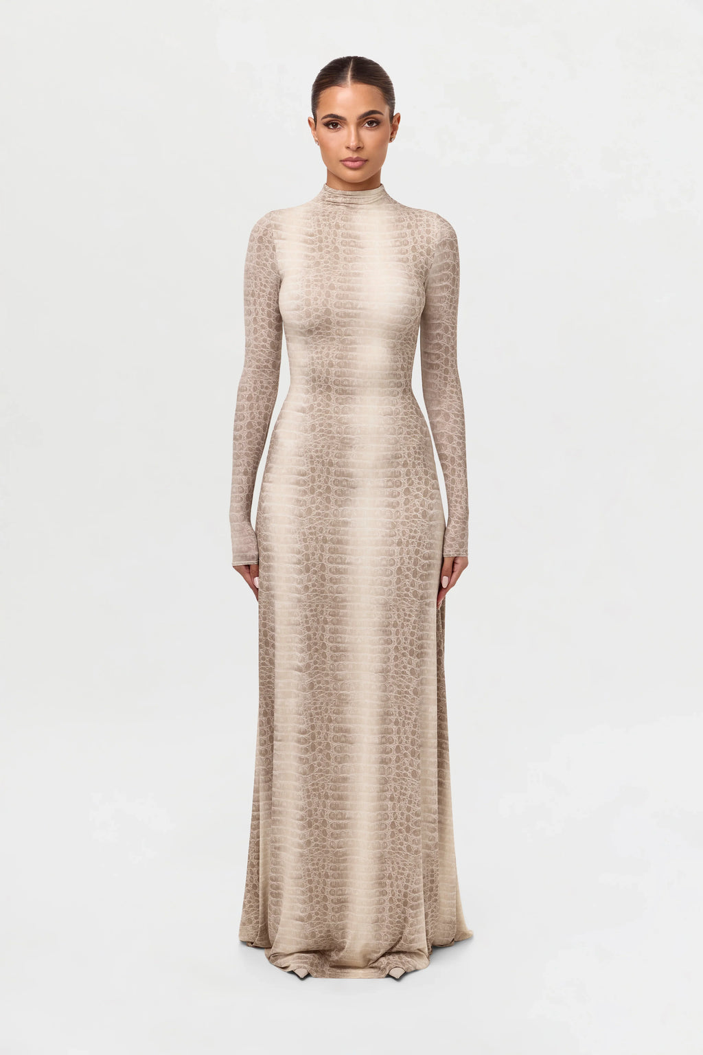 Naked Animal Print Maxi Dress