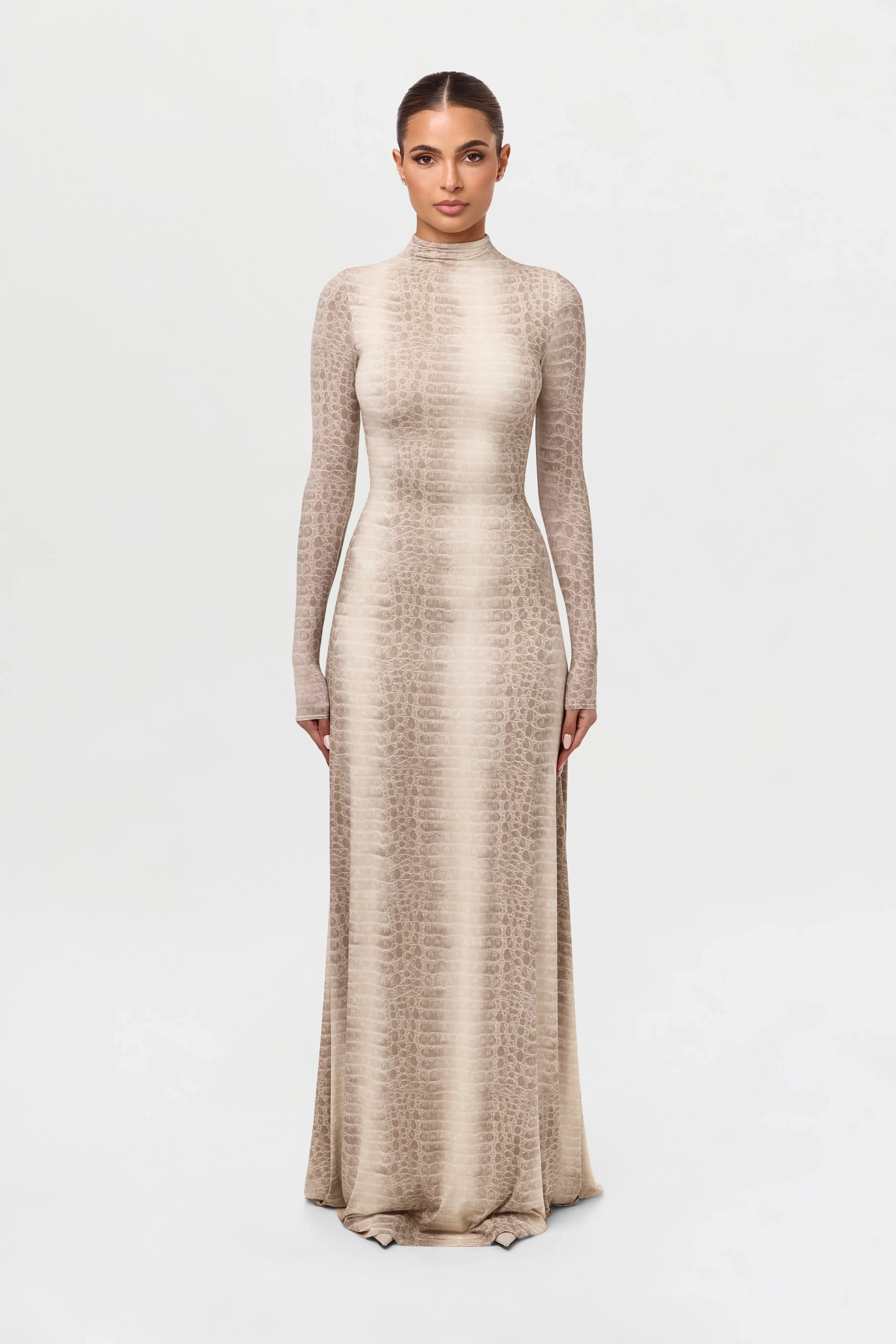 Naked Animal Print Maxi Dress