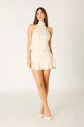 Striped Chiffon Mini Dress