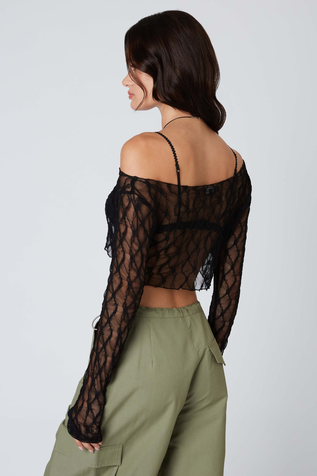 Floral Lace Cropped Top