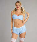 Kansas Dreamer Gingham Bra & Skirt Set