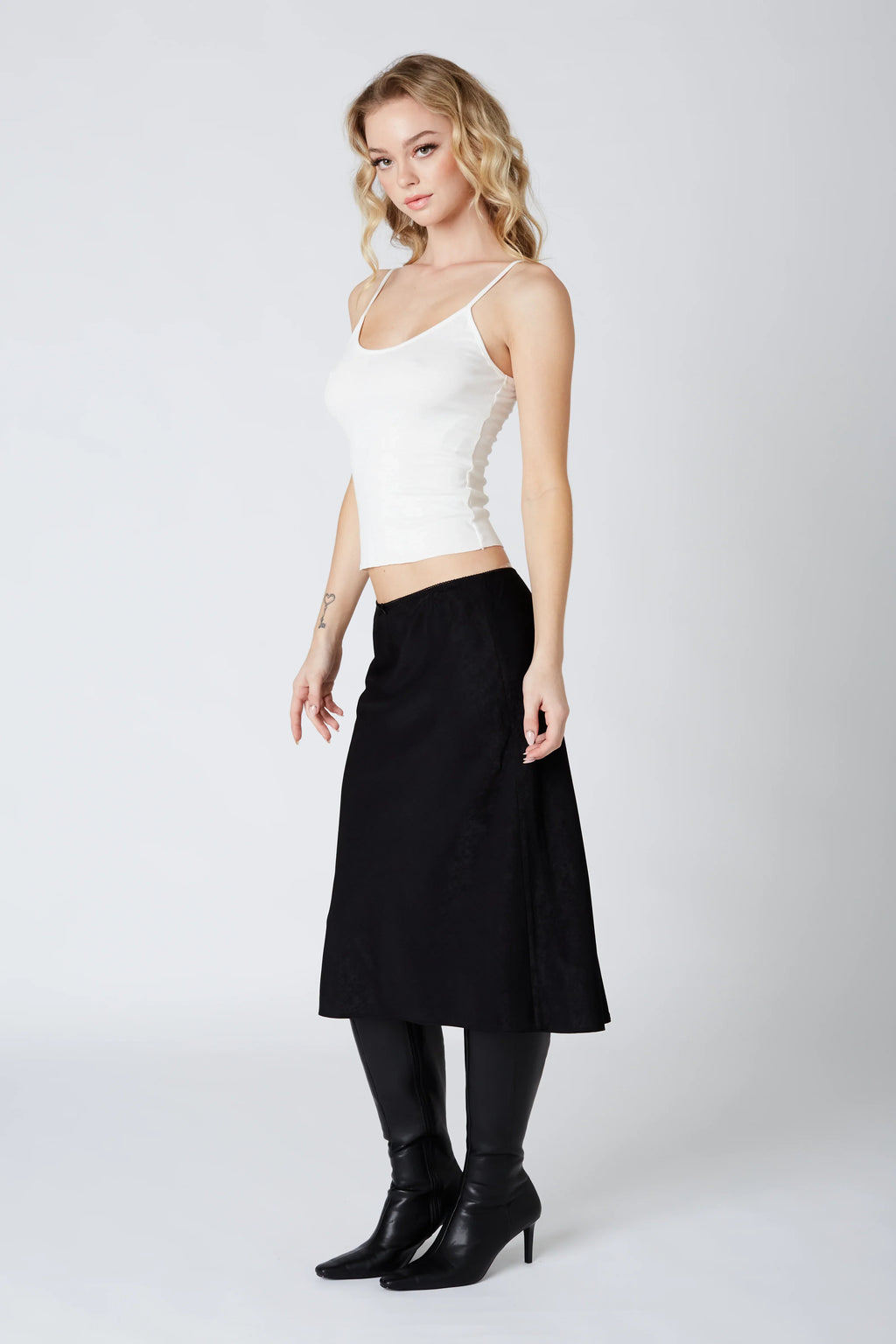 Knee Length Bias Skirt