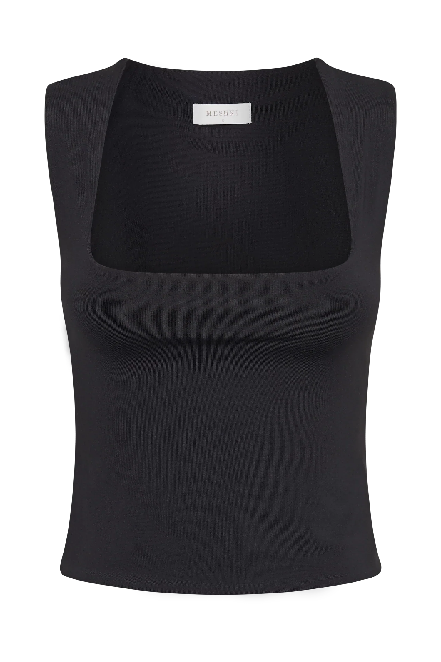 Linley Recycled Nylon Long Line Top - Black