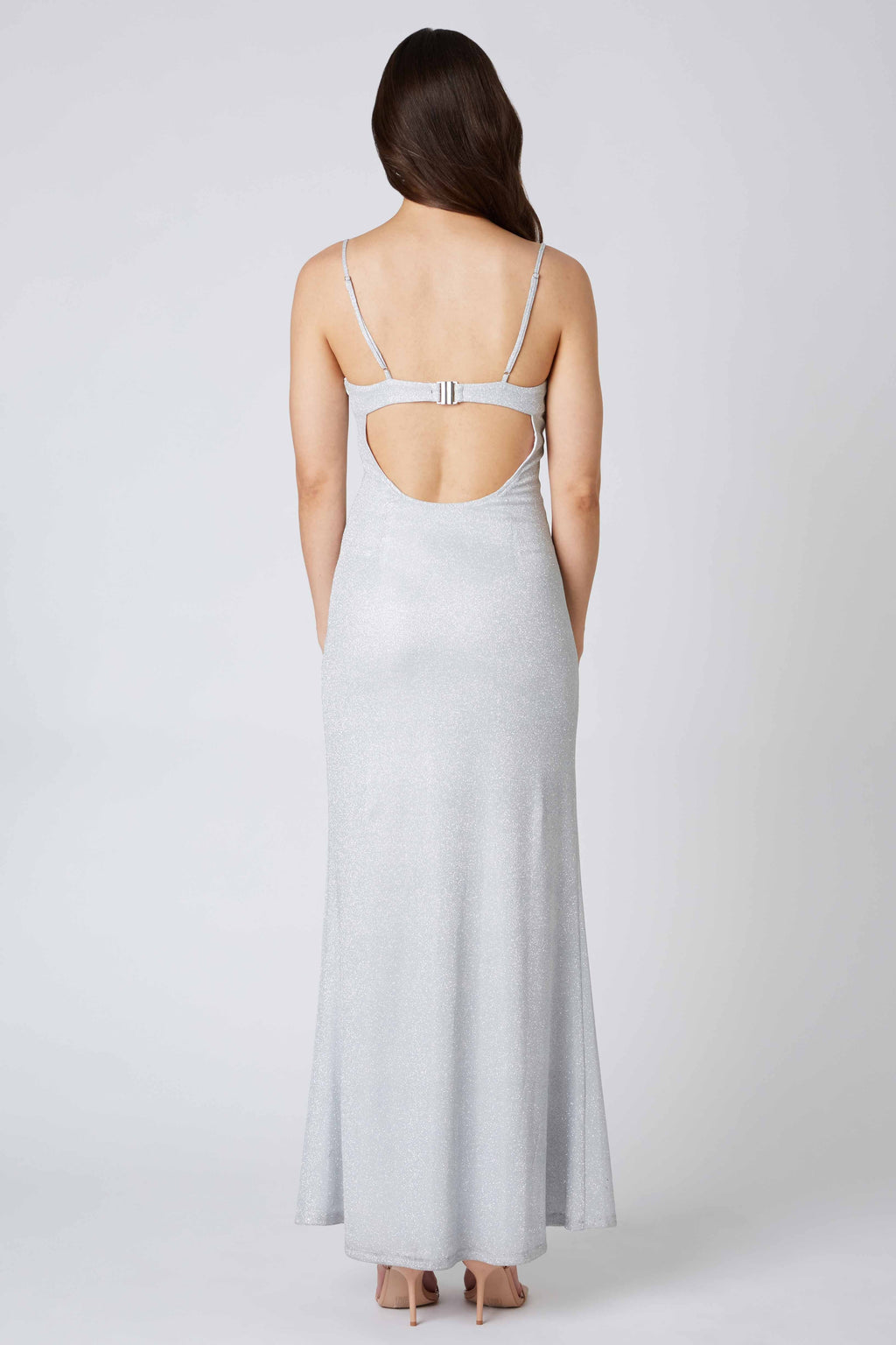 Glittery Corset Maxi Dress
