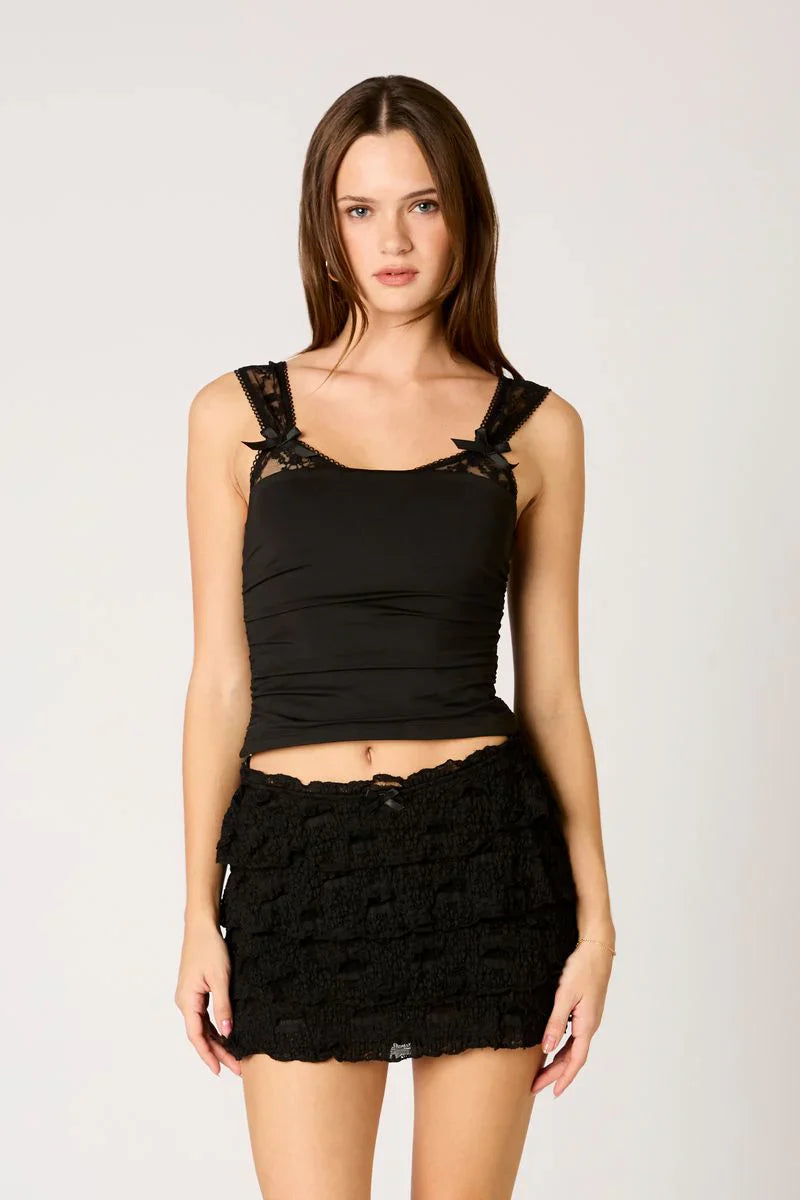 Peek-a-Boo Lace Tank