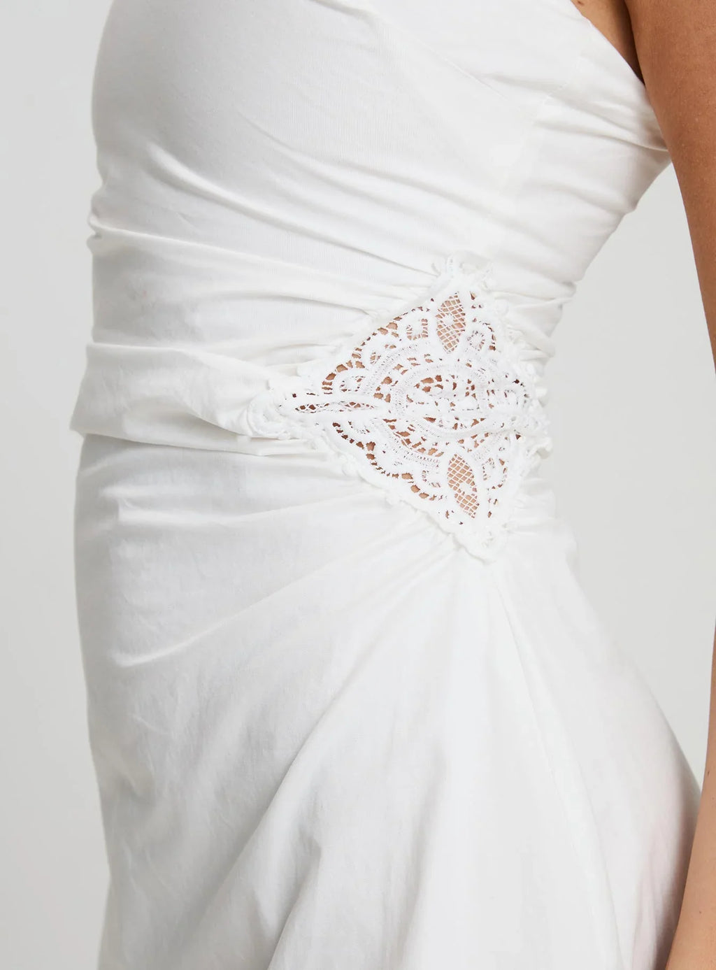 Doiley Moiley Mini Dress White