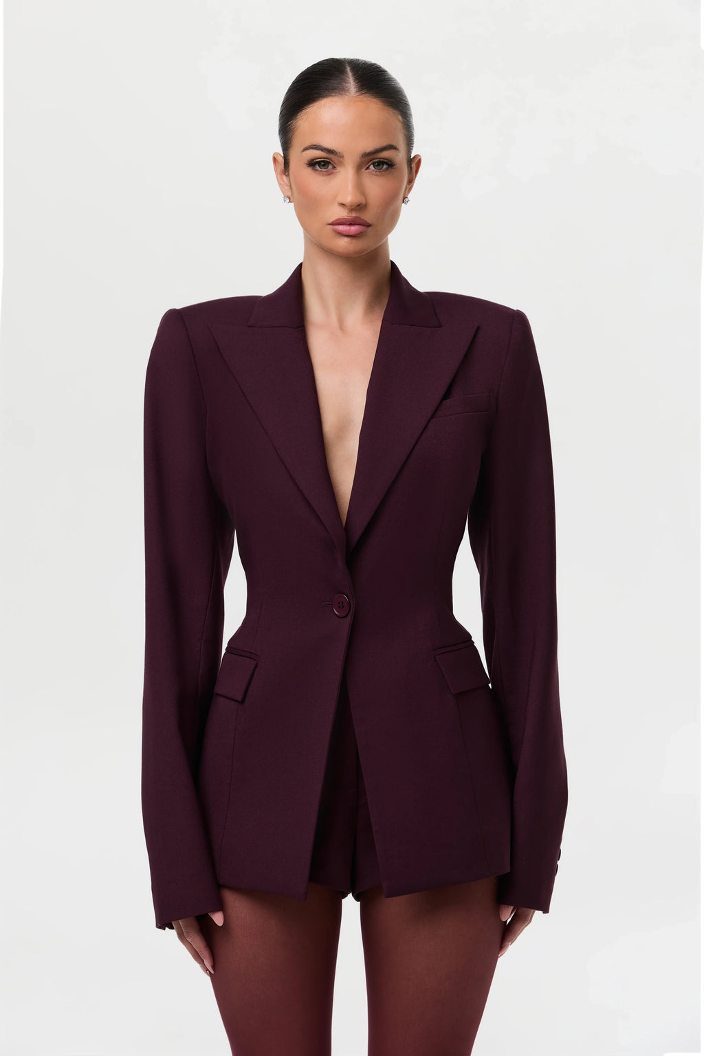 High Waist Suited Shorts