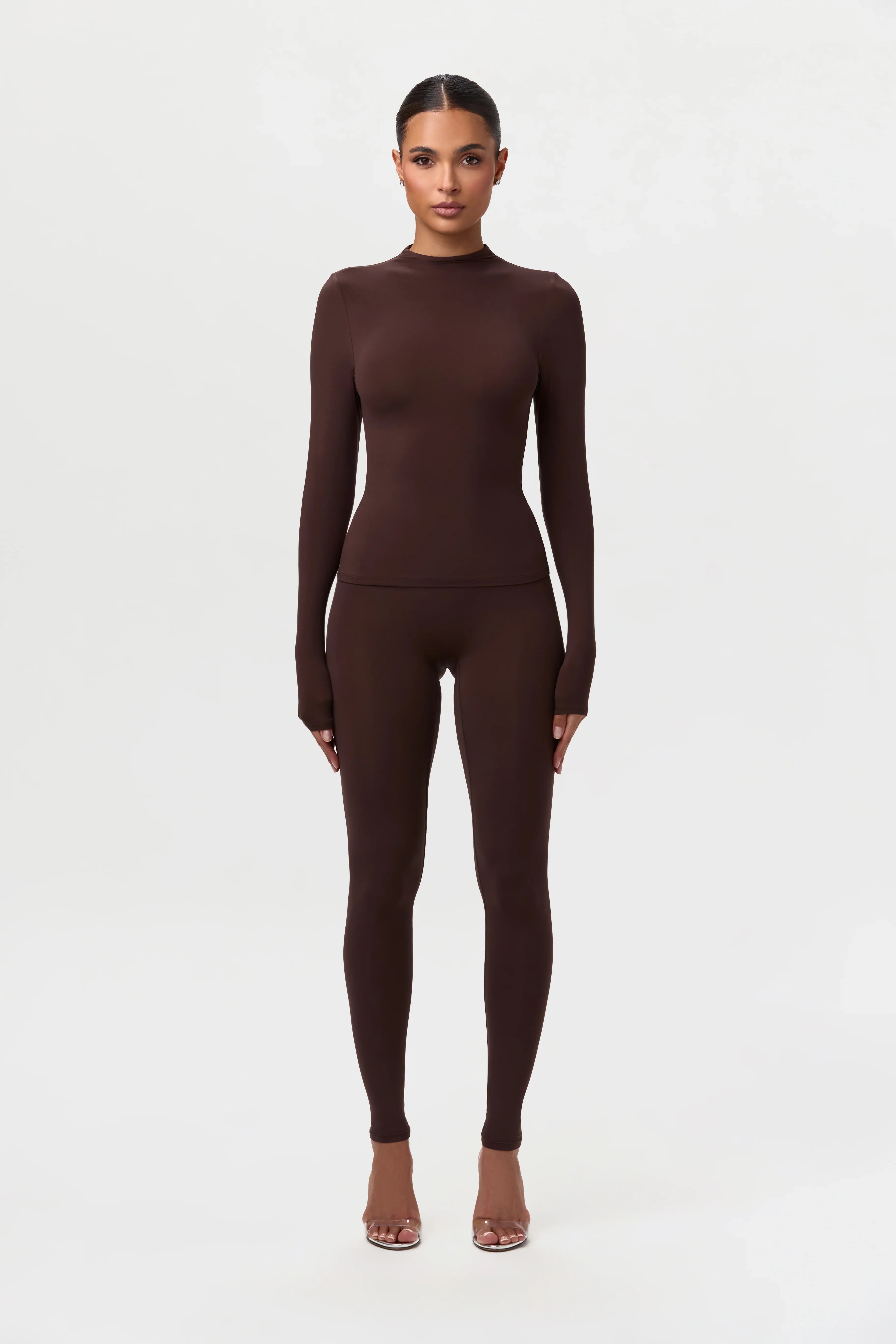 Naked Mock Neck Top