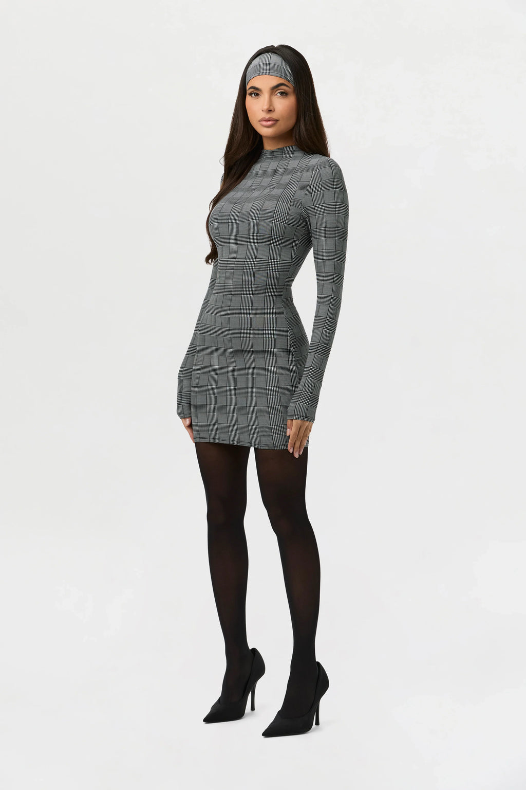 Naked Print Mini Dress