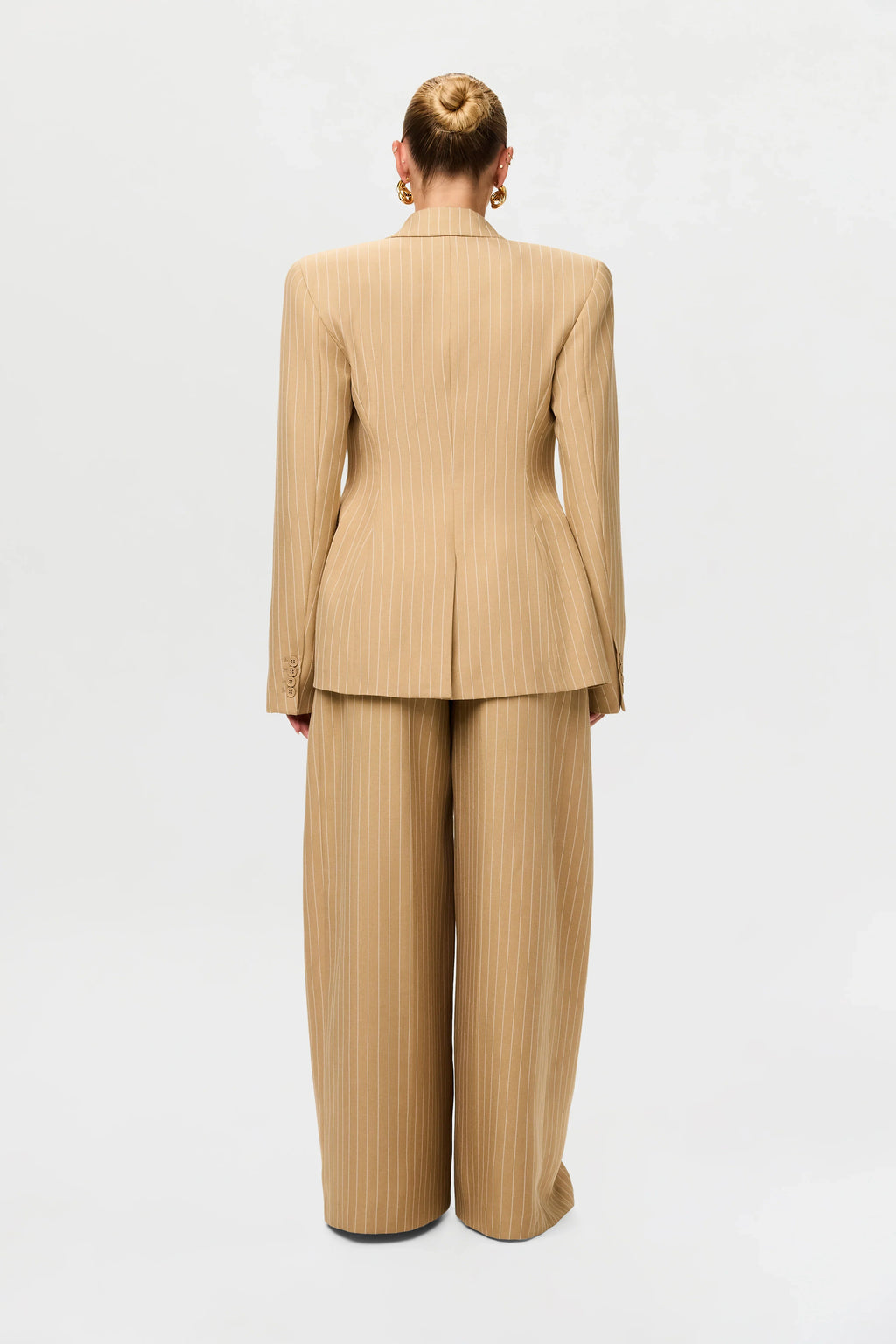 Suiting Pinstripe Wide-Leg Pant