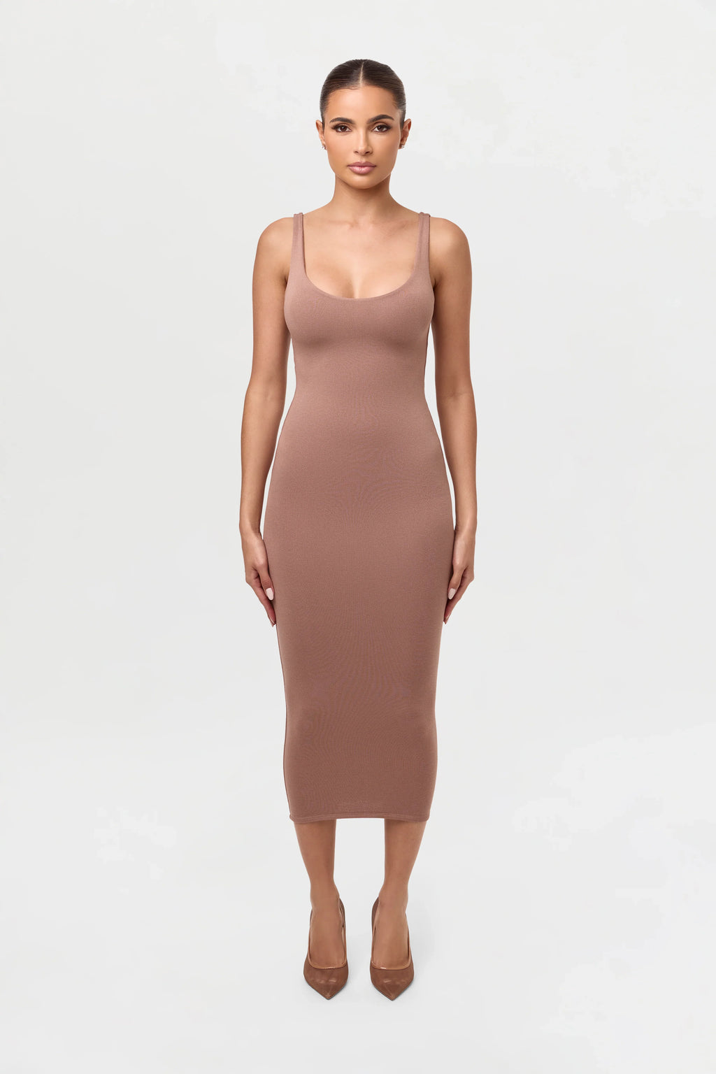 NW Sculpt Tank Midi Dress