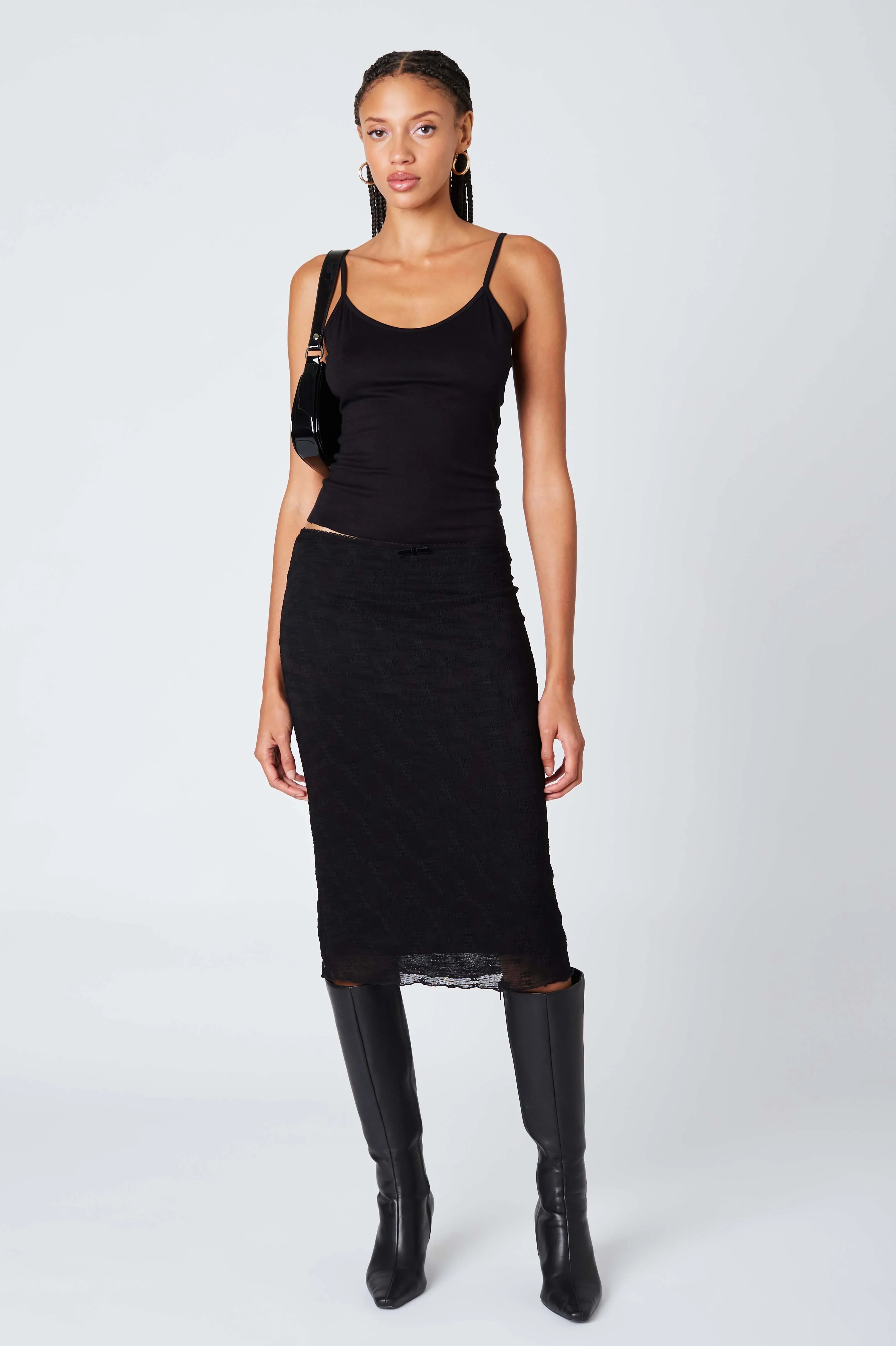 Sheer Midi Skirt