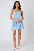 Corset Mesh Mini Dress