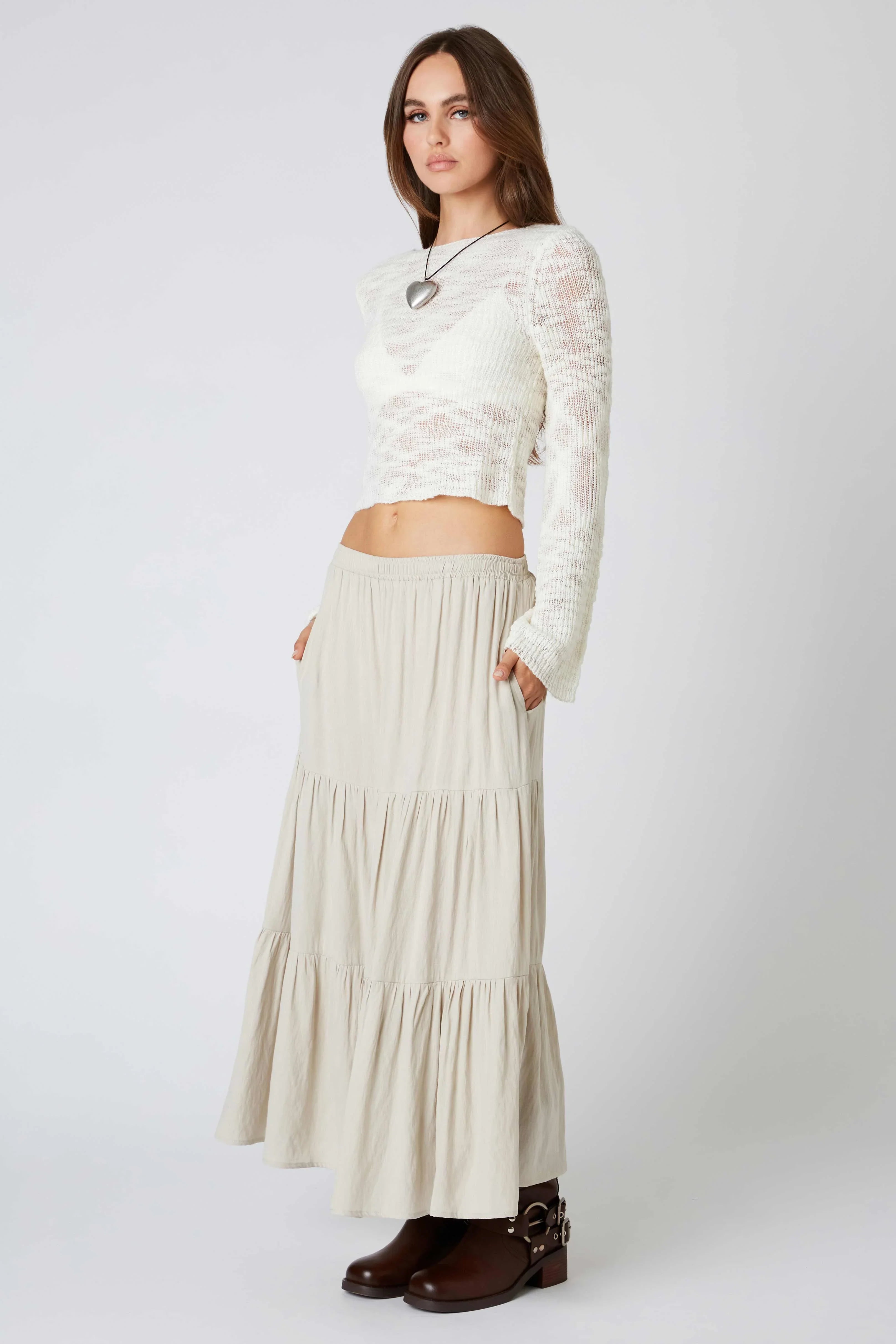 Tiered Maxi Skirt