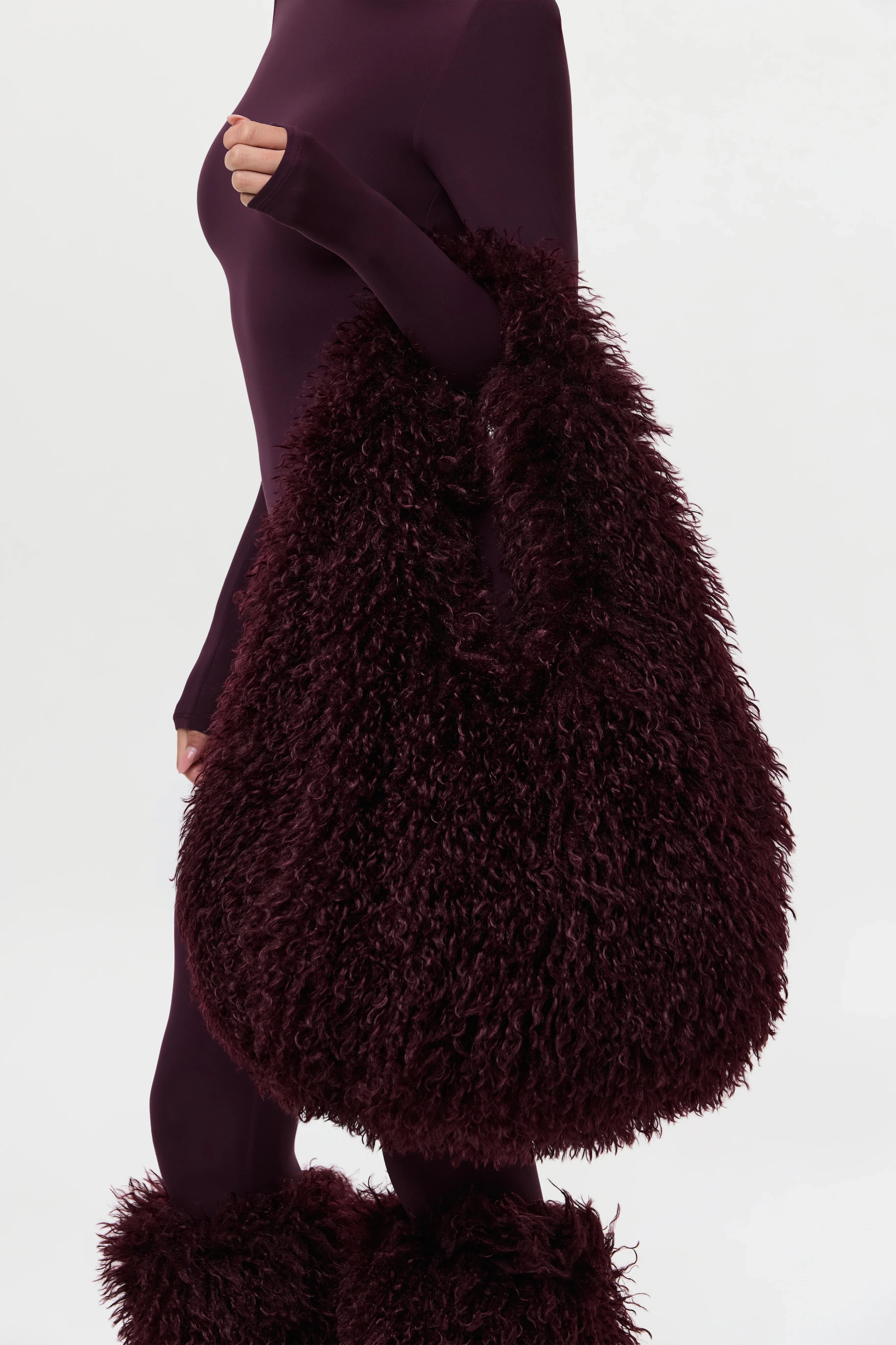 Faux Fur Plush Shoulder Bag