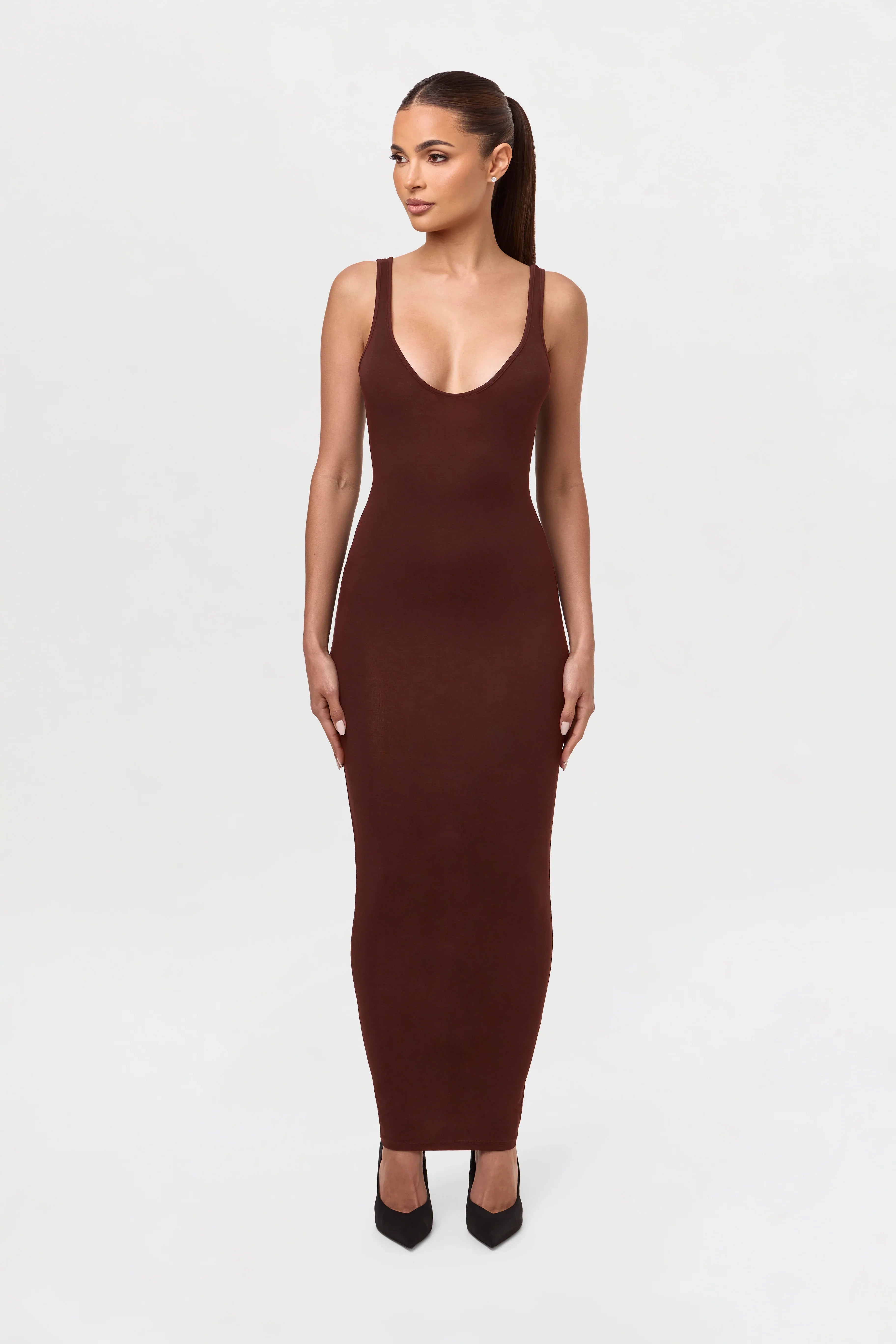 Smooth Sculpt Tank Midi Dress