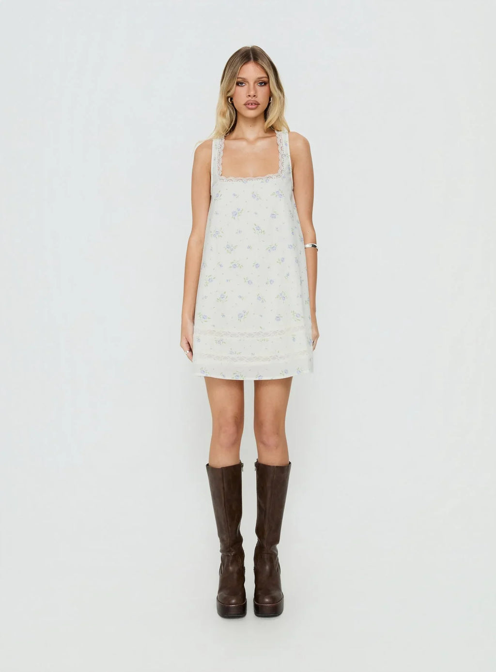 Alanah Mini Dress Blue Ditsy
