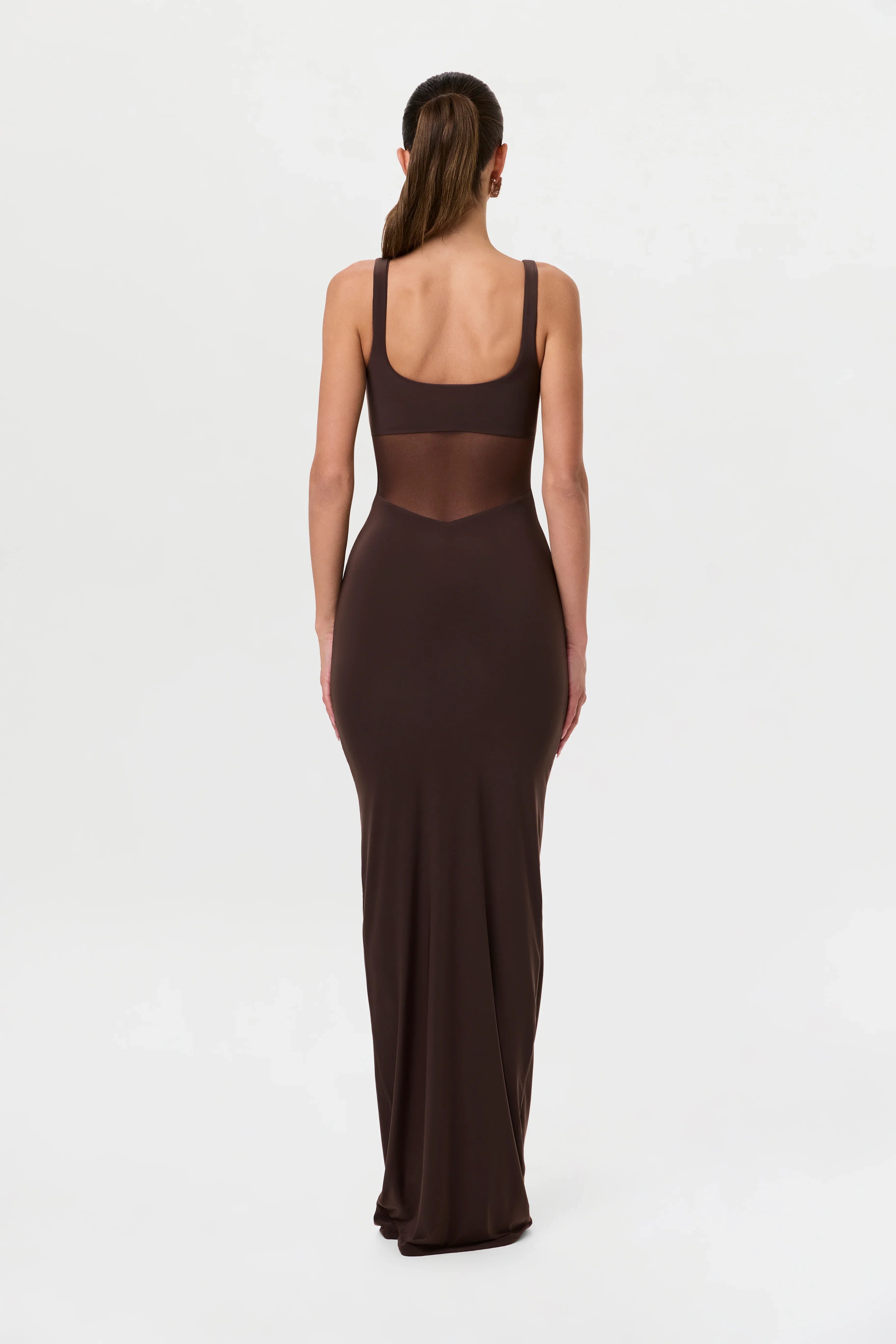 Hourglass Mesh Contrast Dress