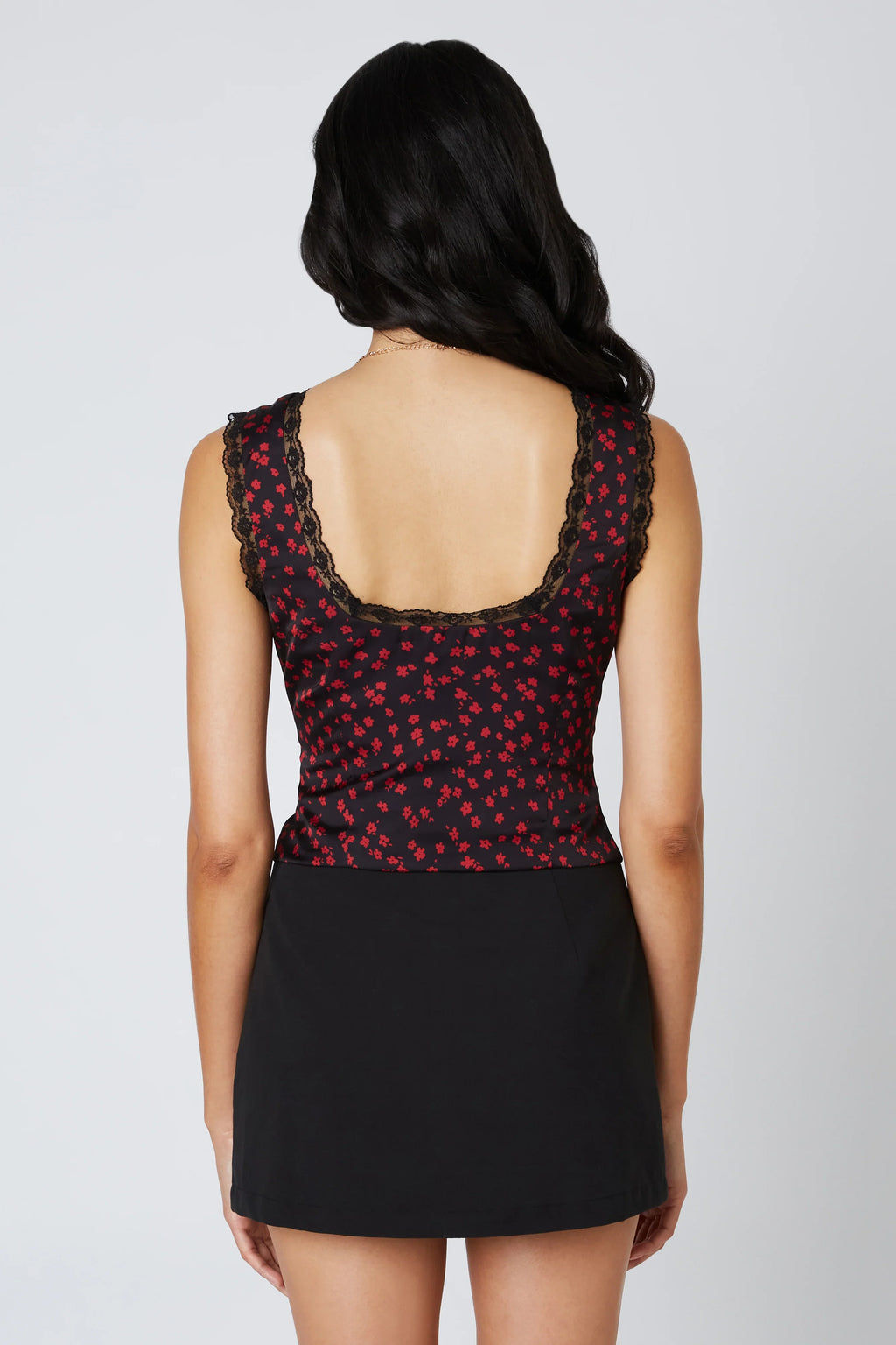 Satin Tie-Front Corset