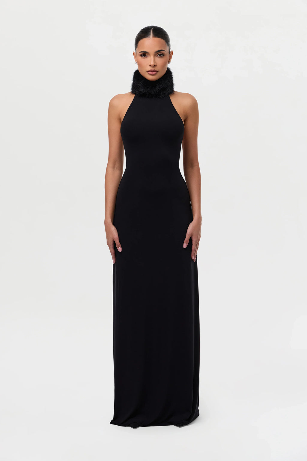 Naked Faux Fur Maxi Dress