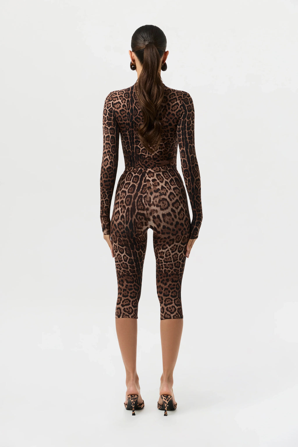 Naked Print Capri Leggings
