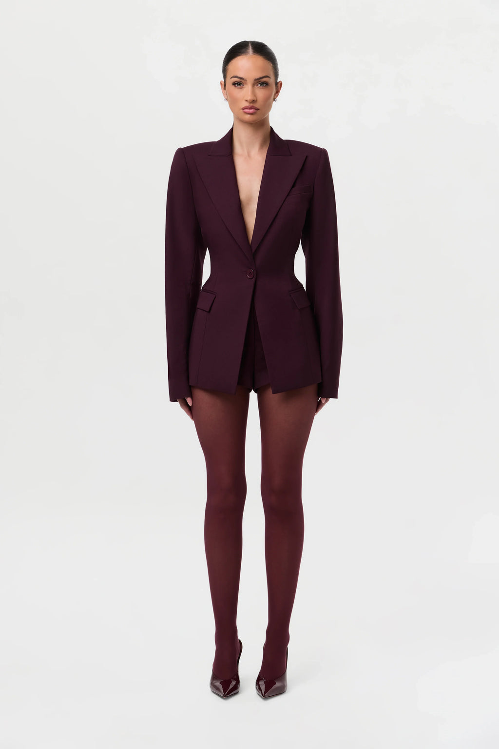 High Waist Suited Shorts