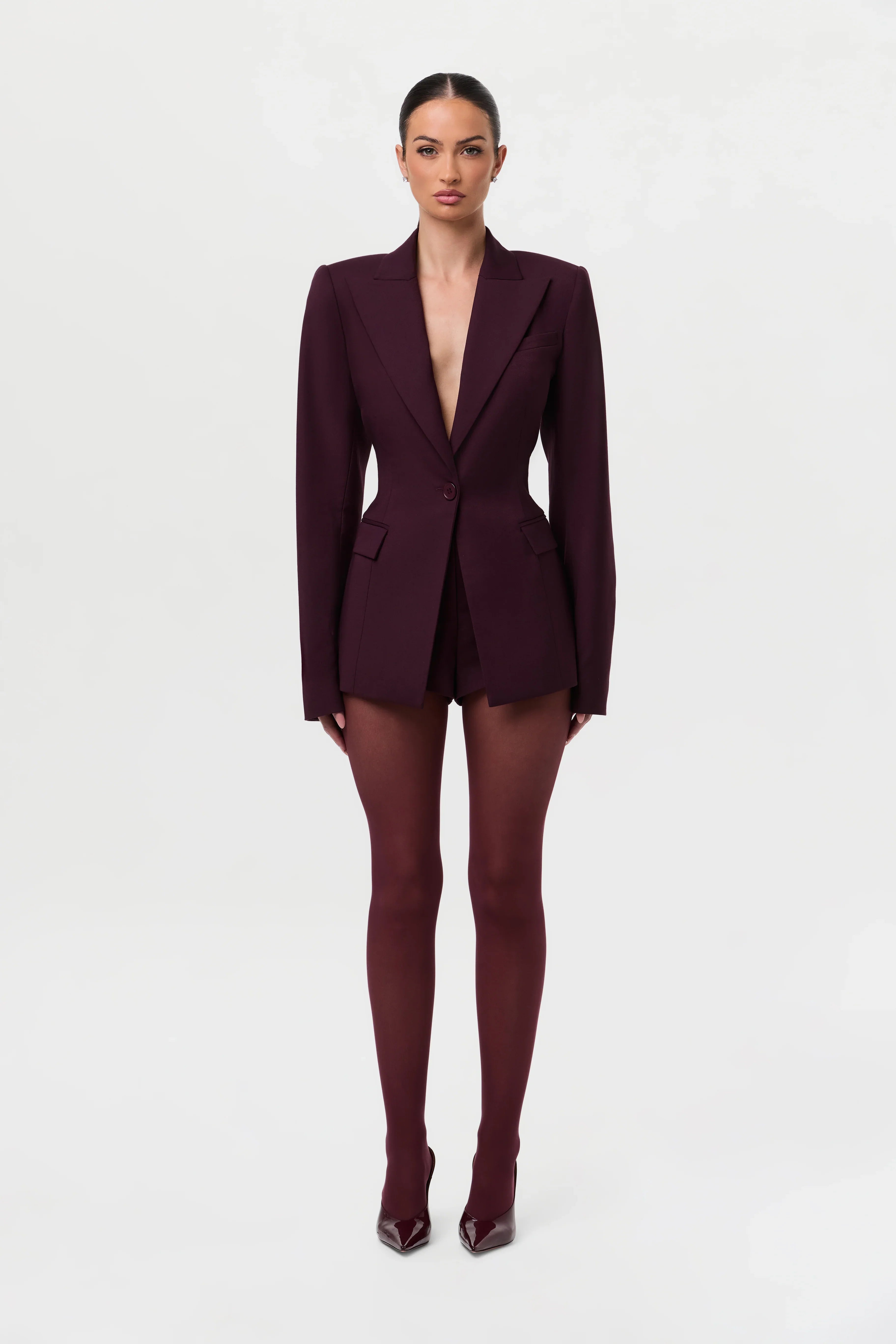 High Waist Suited Shorts