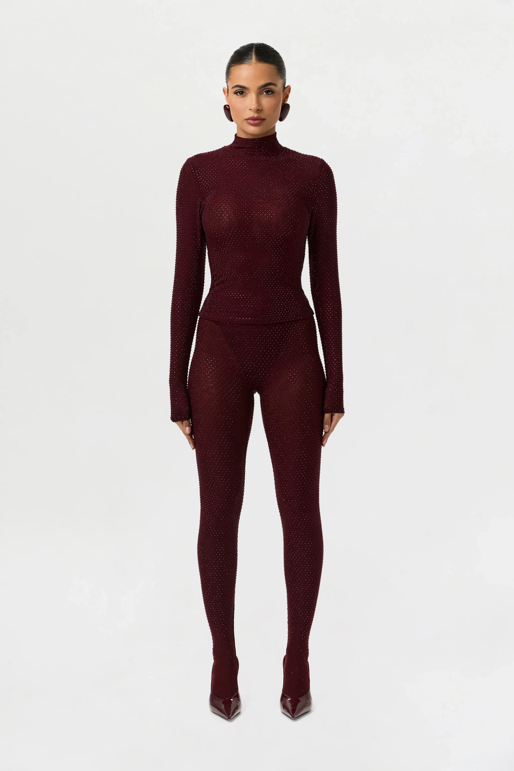 Crystal Closed Toe Leggings