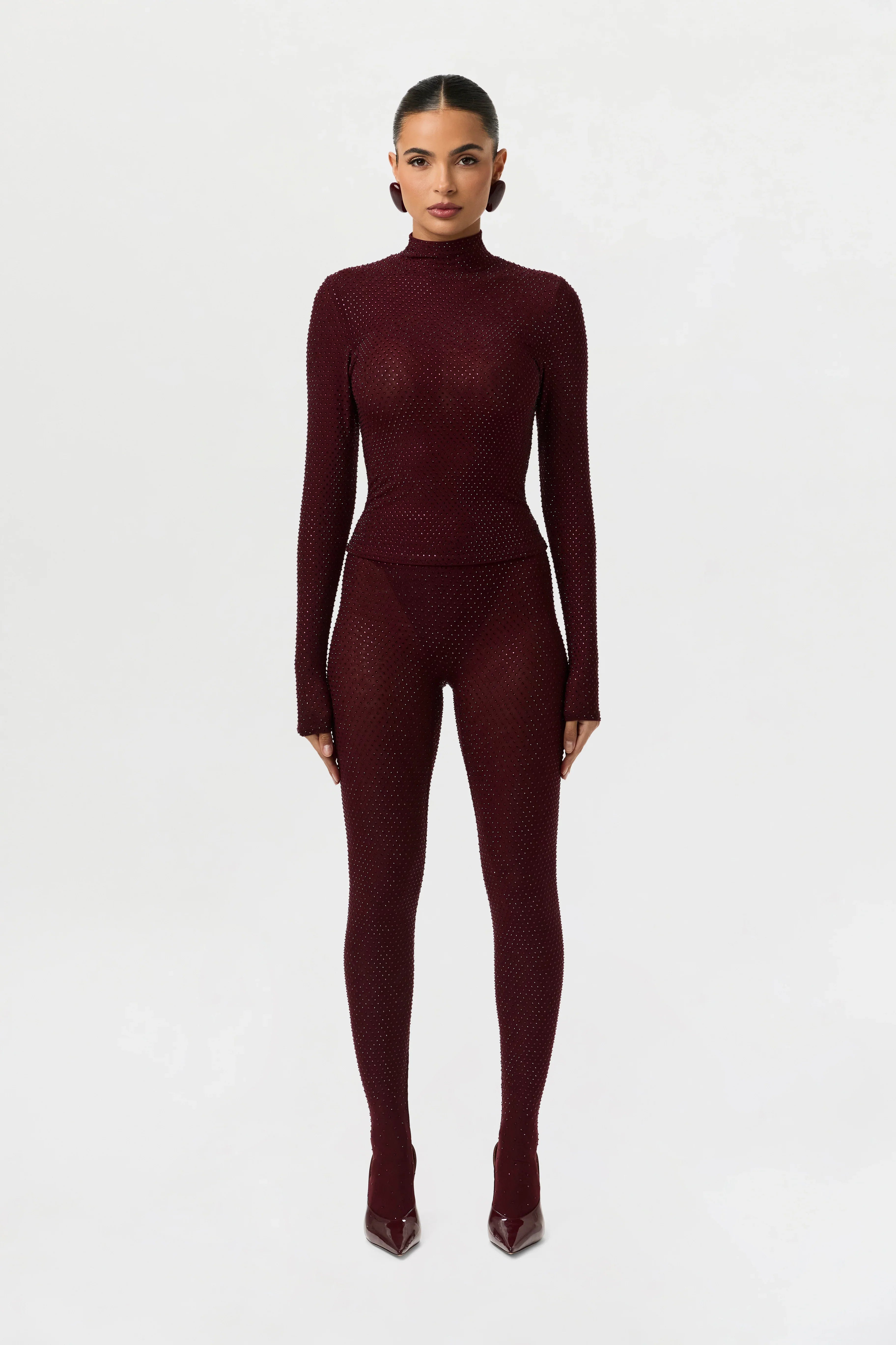 Crystal Closed Toe Leggings