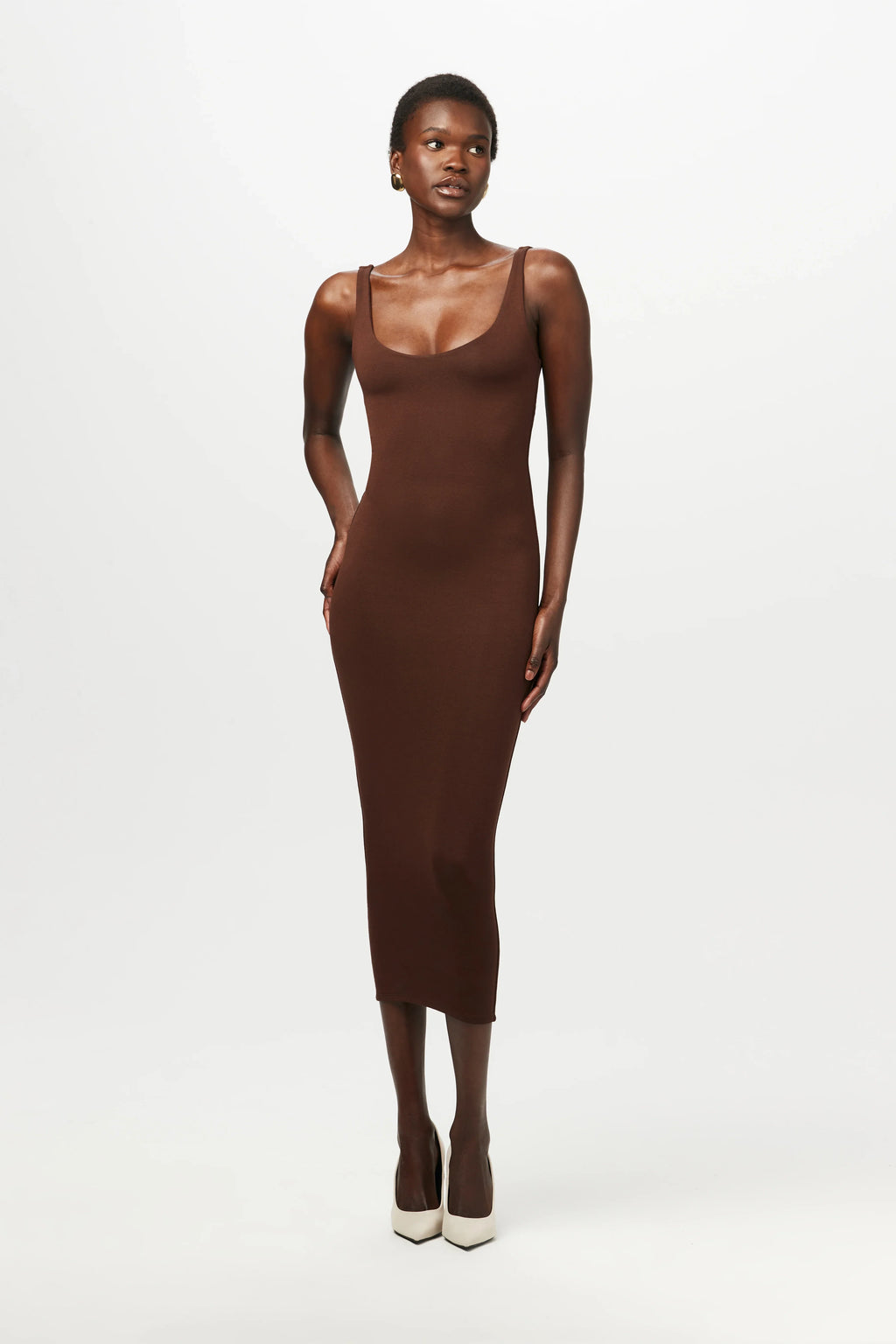 NW Sculpt Tank Midi Dress