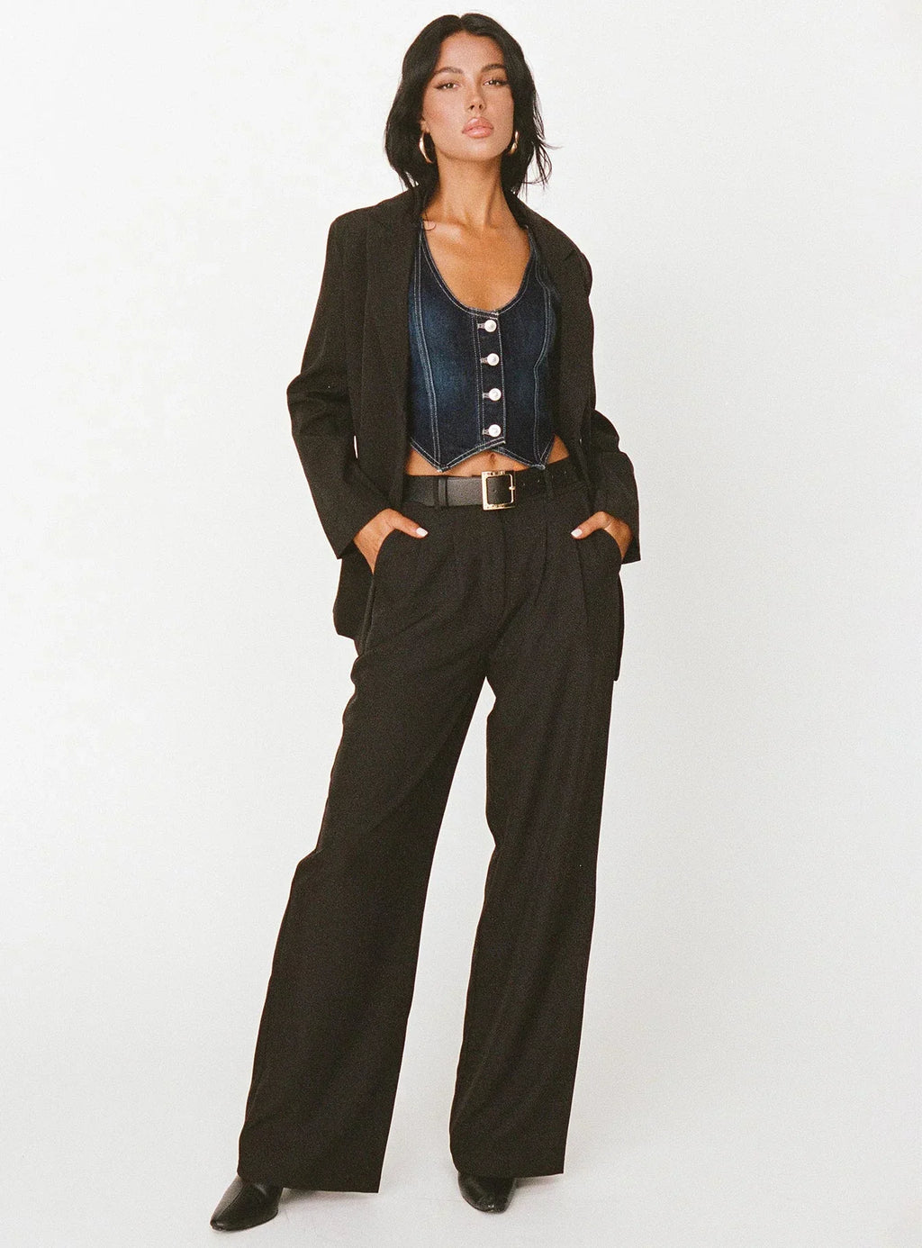 Archer Black Tailored Pants – Lower Impact Sustainable Essential