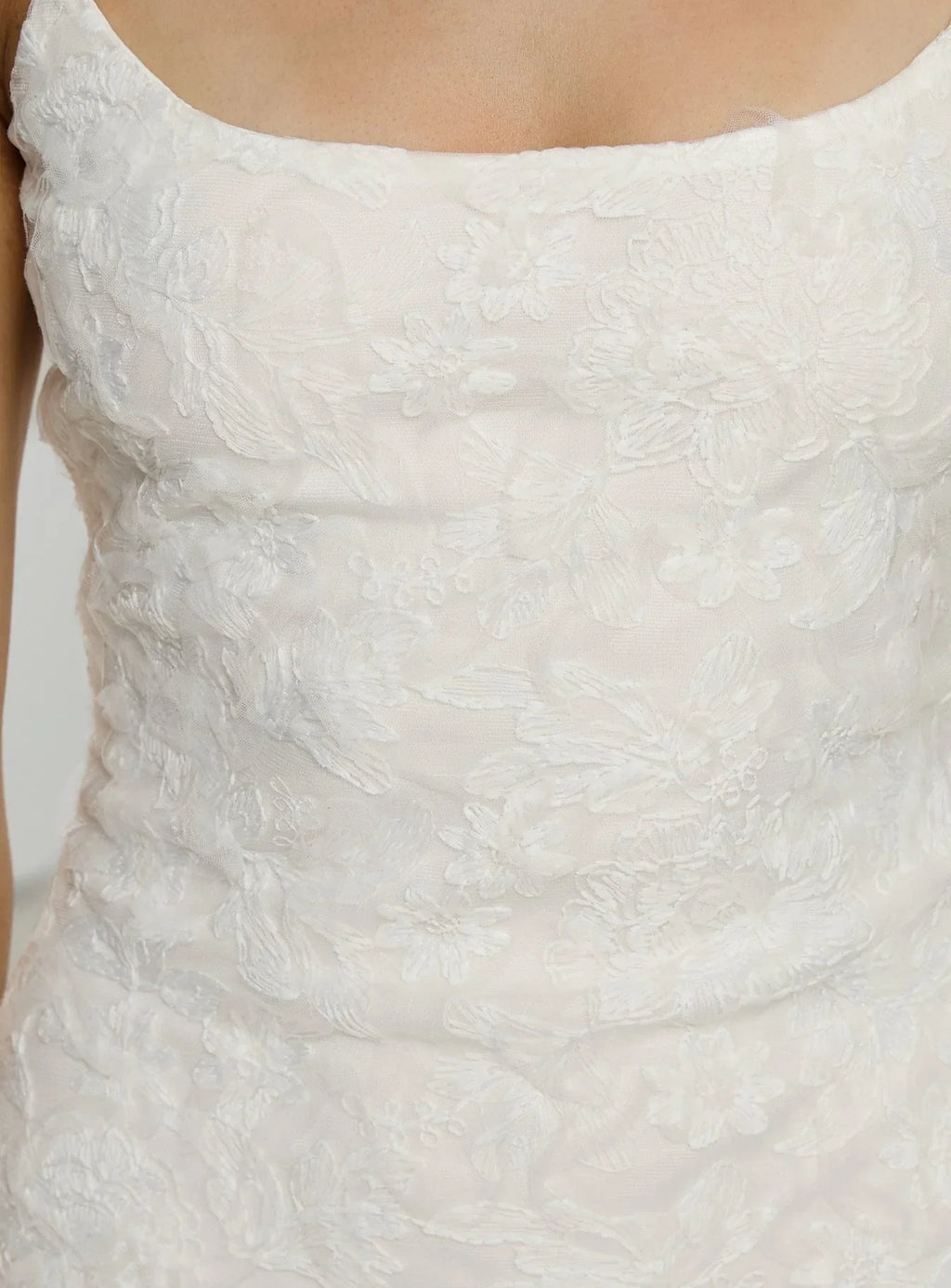 Alyra Embroidered Mini Dress White
