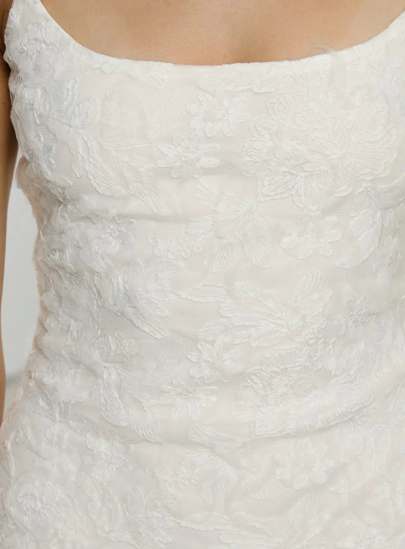 Alyra Embroidered Mini Dress White