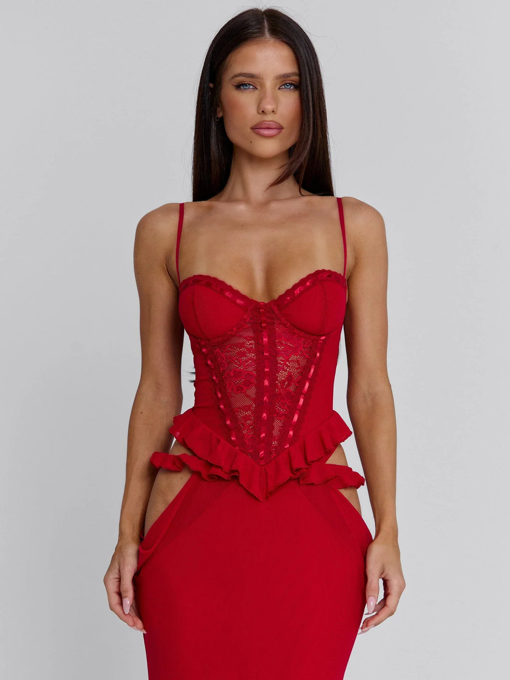 BECK MAXI DRESS RED