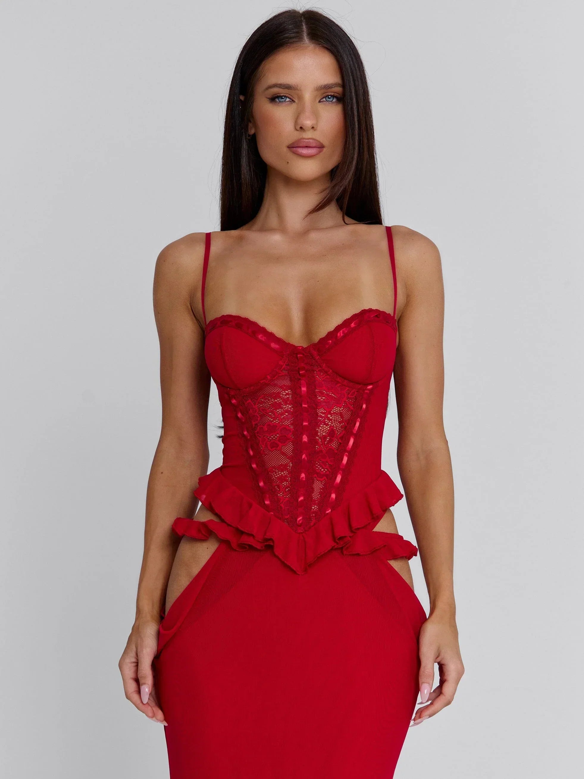 BECK MAXI DRESS RED