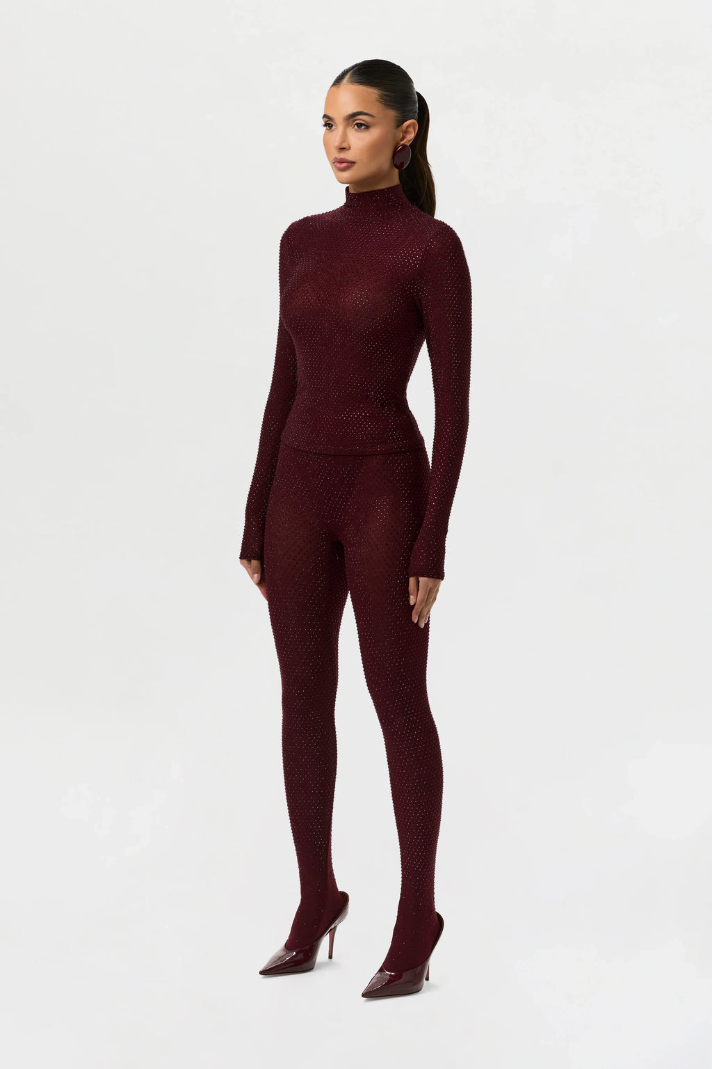 Crystal Closed Toe Leggings