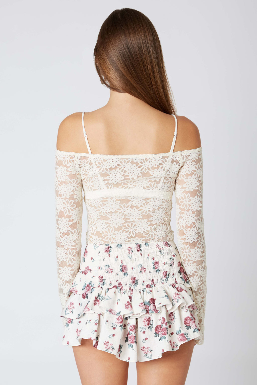 Ruffle Floral Skort