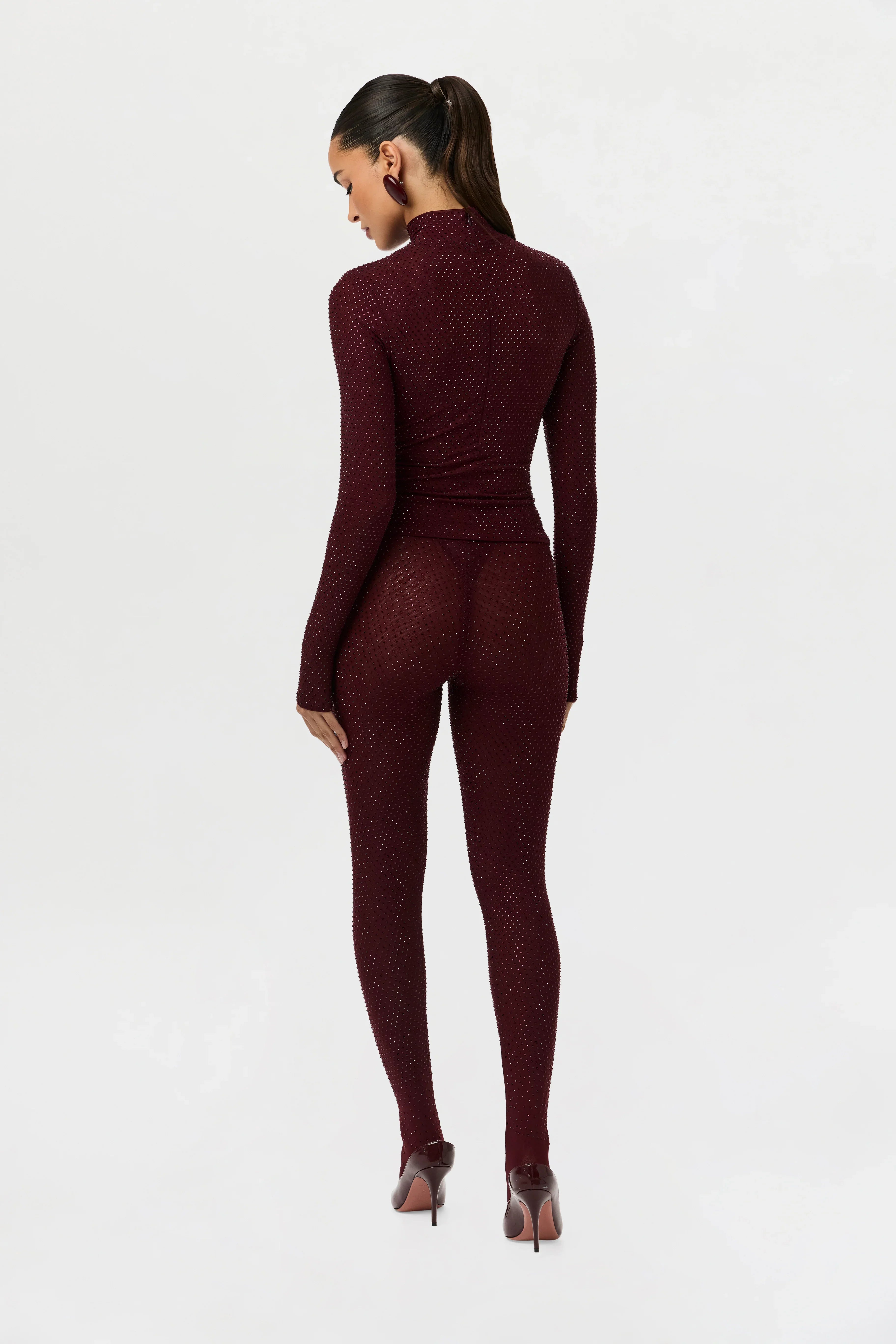 Crystal Closed Toe Leggings