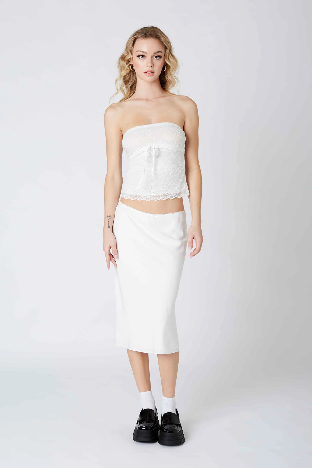 Knee Length Bias Skirt